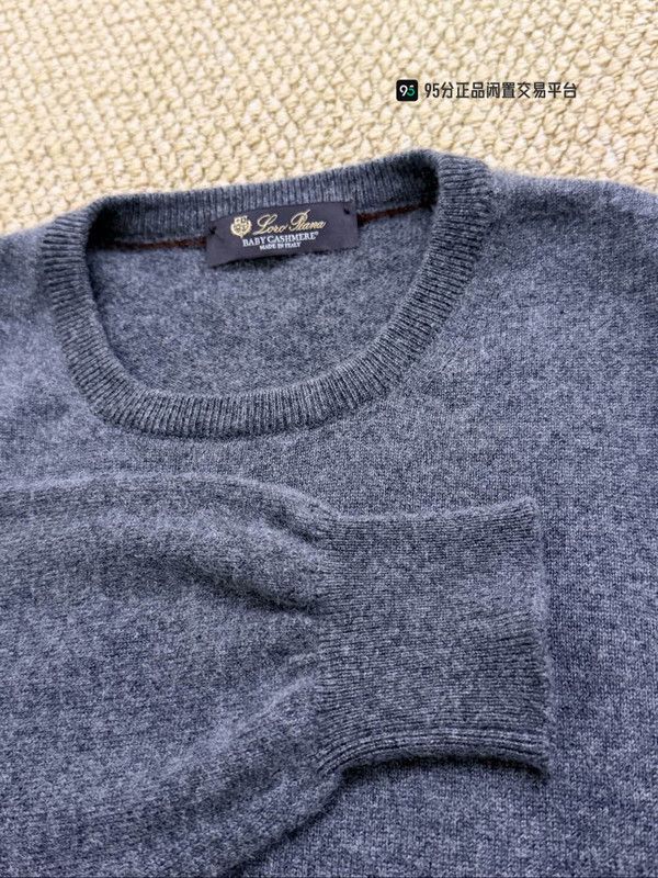 Loro Piana Loro Piana Classic Crew Neck Gray Sweatshirt Size US L / EU 52-54 / 3 - 2 Thumbnail