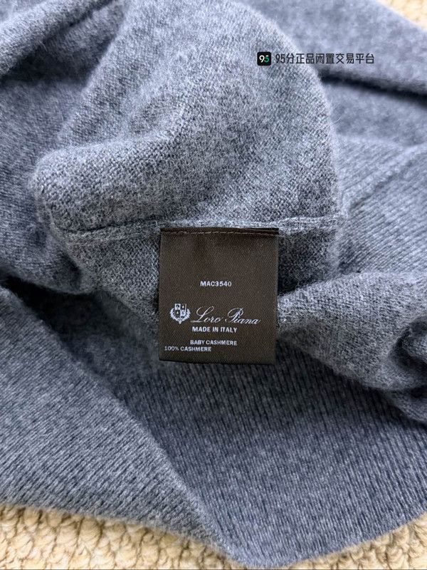 Loro Piana Loro Piana Classic Crew Neck Gray Sweatshirt Size US L / EU 52-54 / 3 - 5 Thumbnail