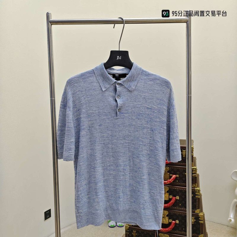 Loro Piana Loro Piana Mixed Color Ribbed Casual Knit Short Sleeve Size US M / EU 48-50 / 2 - 4 Thumbnail