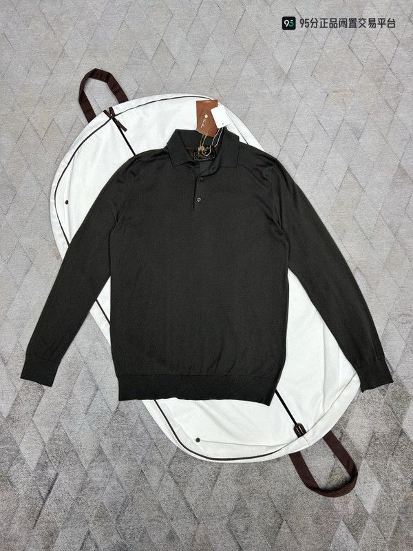 Loro Piana Loro Piana Vicuña Wool Knit Polo Sweater Size US L / EU 52-54 / 3 - 2 Thumbnail