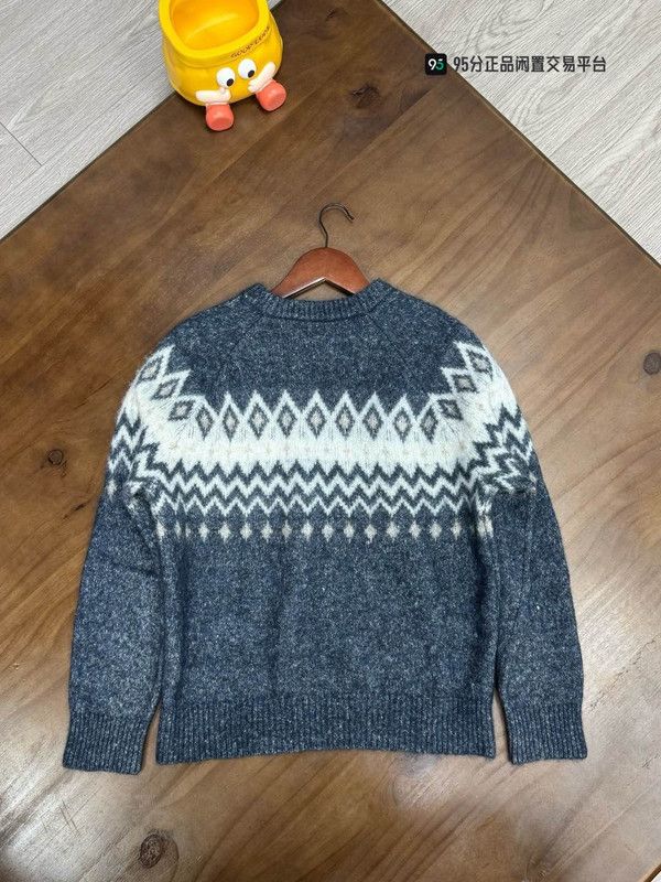 Brunello Cucinelli Brunello Cucinelli FW23 Knit Diamond Crewneck Sweater Size US S / EU 44-46 / 1 - 5 Thumbnail