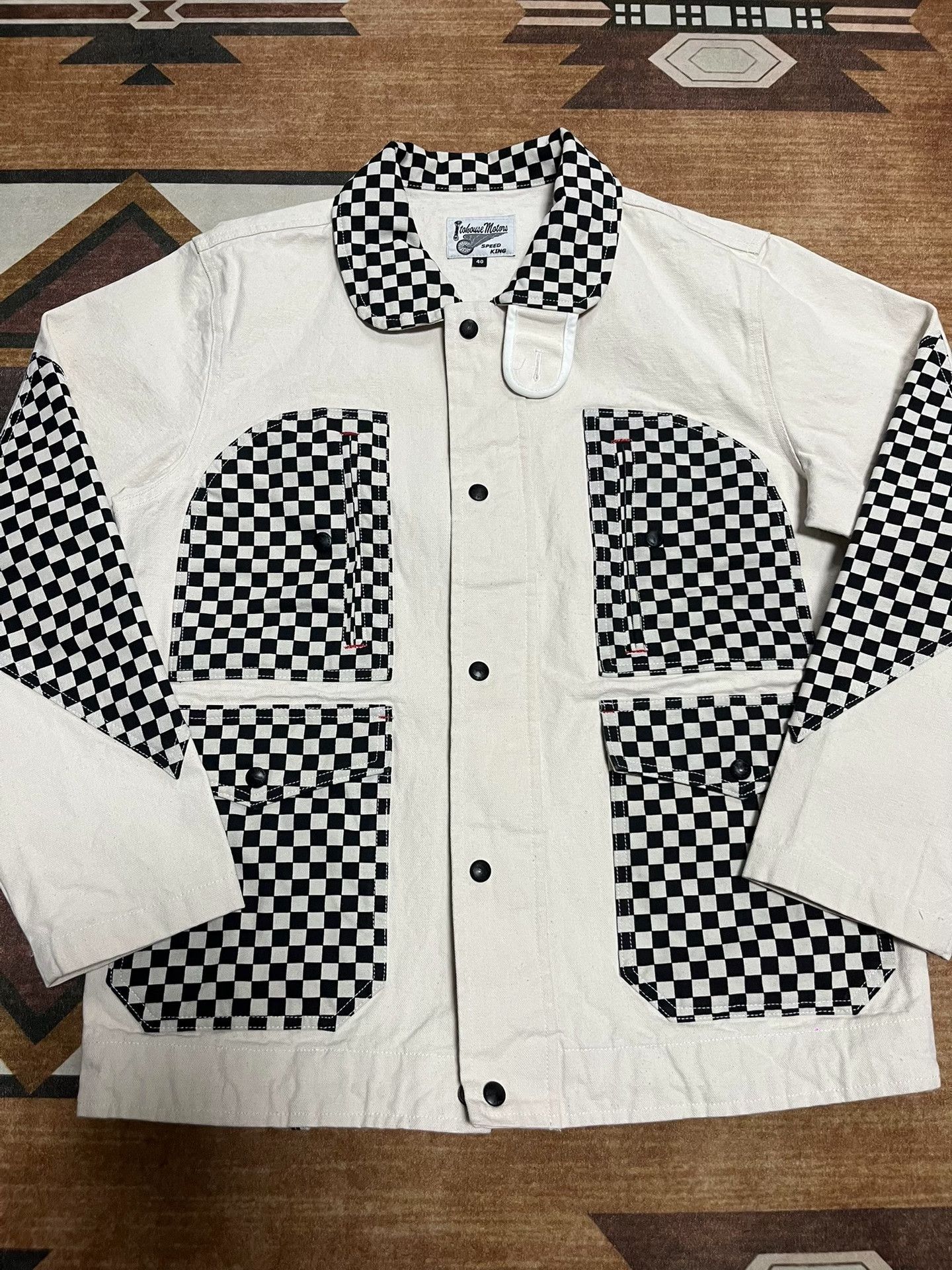 Other ITOHOUSE AUTO RACES Canvas Jacket Size US XXS / EU 40 - 2 Thumbnail
