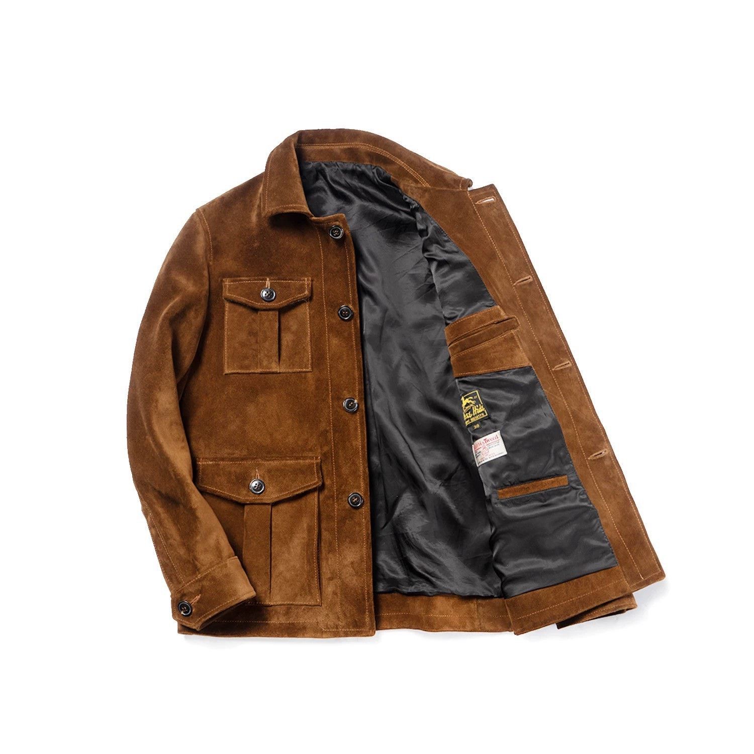 Vintage Vintage Suede Utility Leather Jacket Size US M / EU 48-50 / 2 - 6 Thumbnail