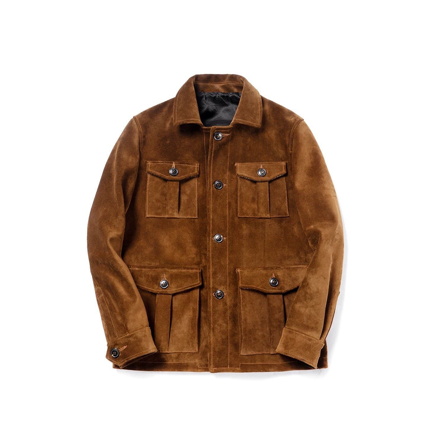 Vintage Vintage Suede Utility Leather Jacket Size US M / EU 48-50 / 2 - 5 Thumbnail