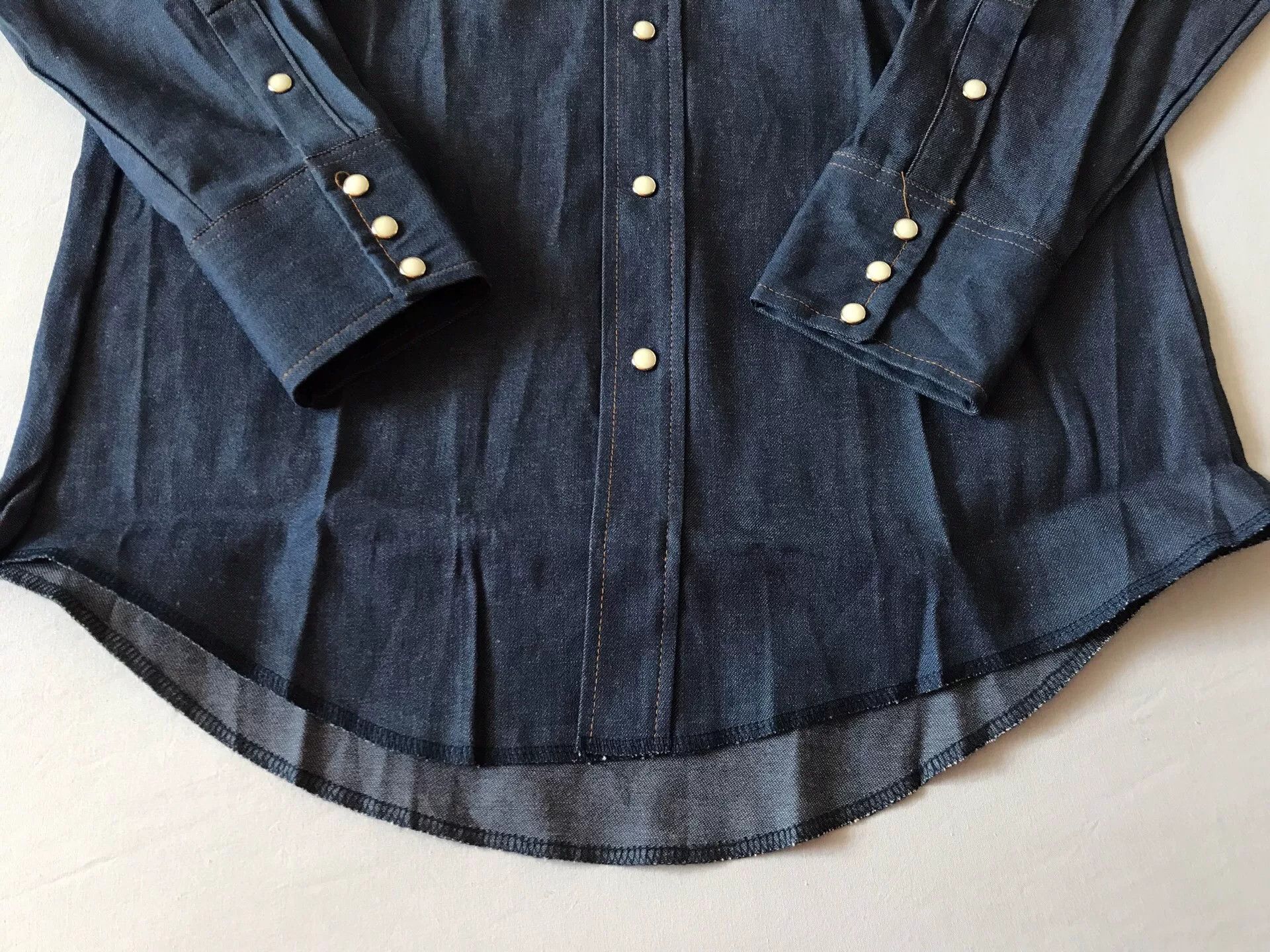 Wrangler Wrangler 70127MW Western Denim Shirt Size US M / EU 48-50 / 2 - 6 Thumbnail