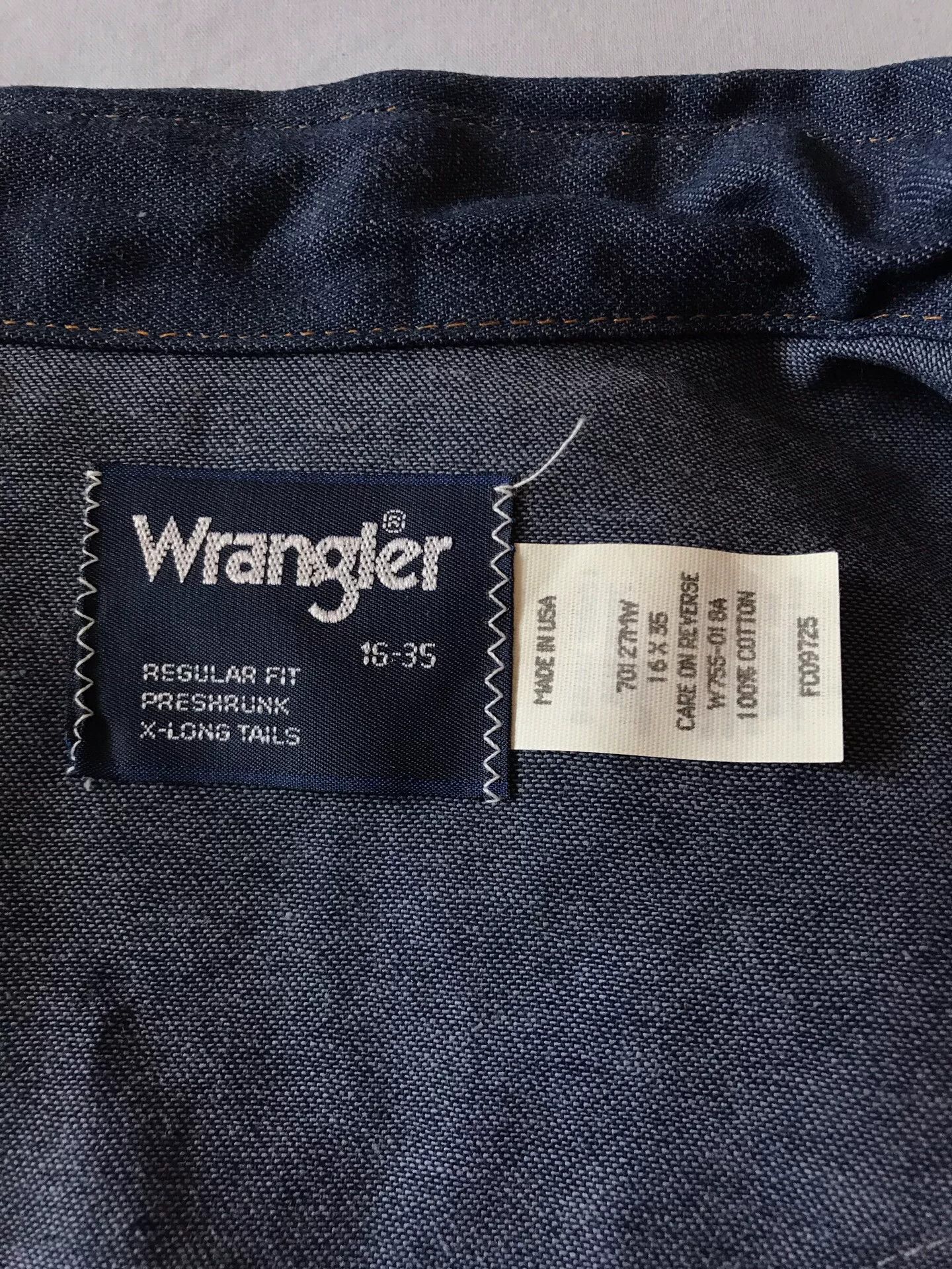 Wrangler Wrangler 70127MW Western Denim Shirt Size US M / EU 48-50 / 2 - 9 Thumbnail