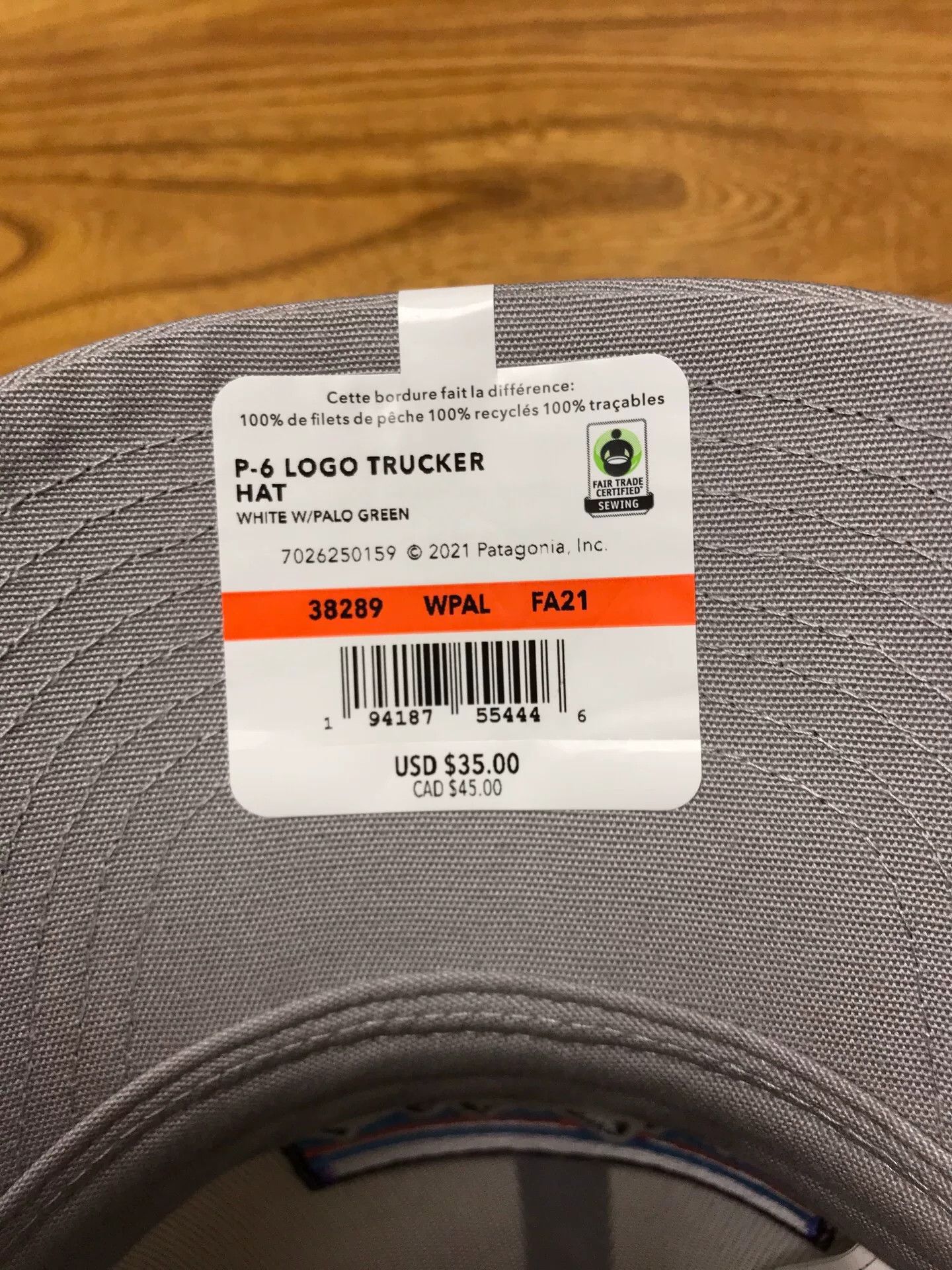 Patagonia Patagonia P-6 Logo Mesh Baseball Cap Size ONE SIZE - 7 Thumbnail