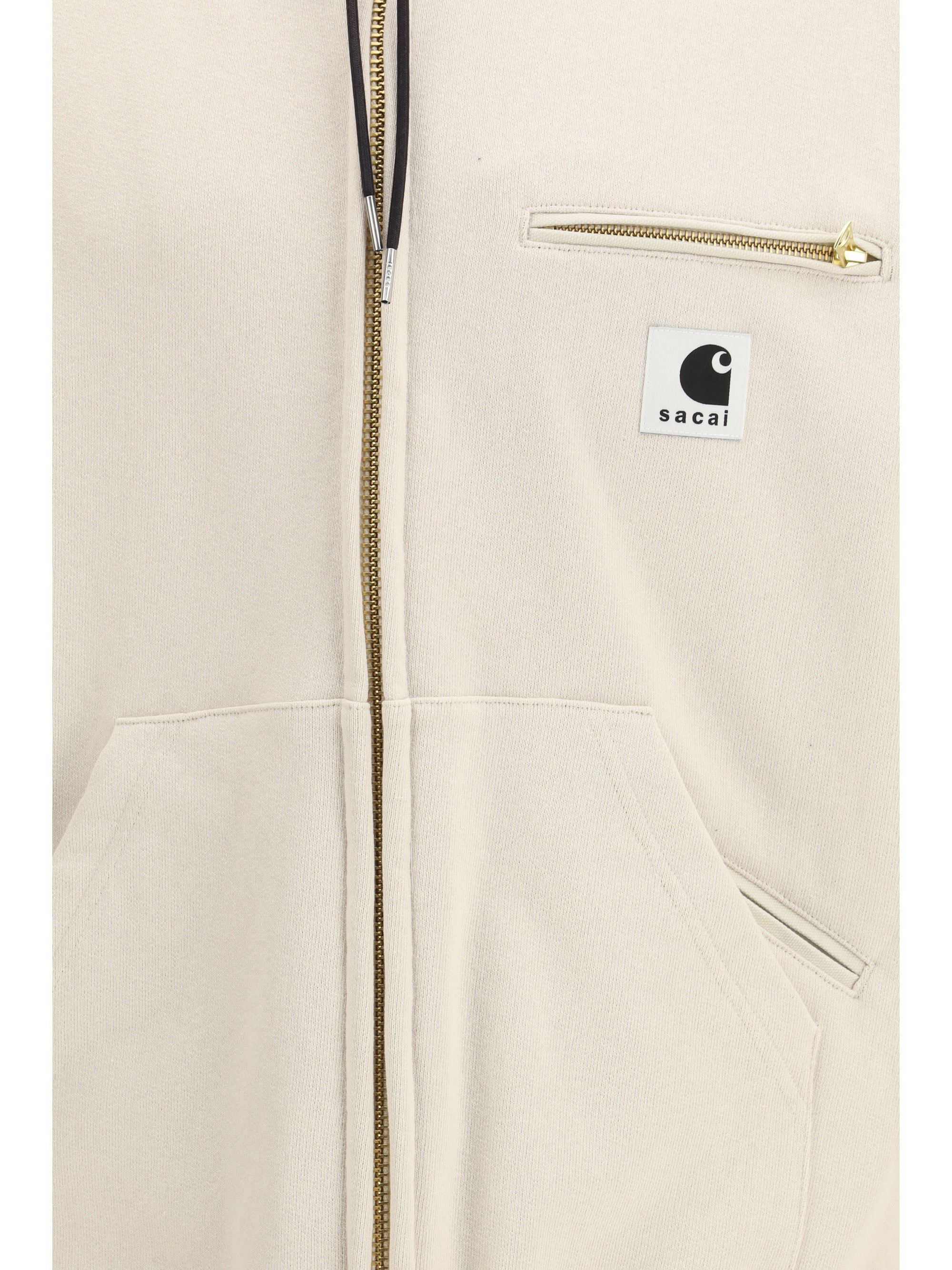 Sacai Cotton jersey Hoodie by Sacai + Carhartt WIP Size US S / EU 44-46 / 1 - 3 Thumbnail