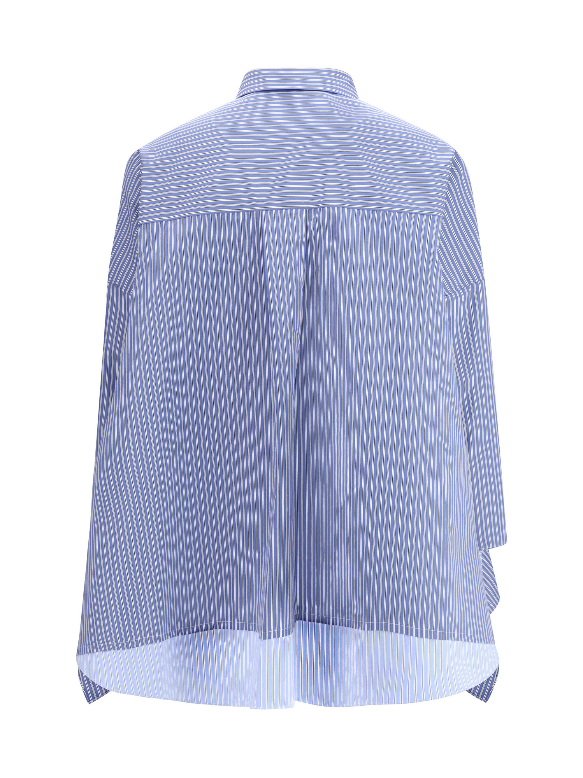 Sacai Striped poplin Shirt Size M / US 6-8 / IT 42-44 - 2 Thumbnail