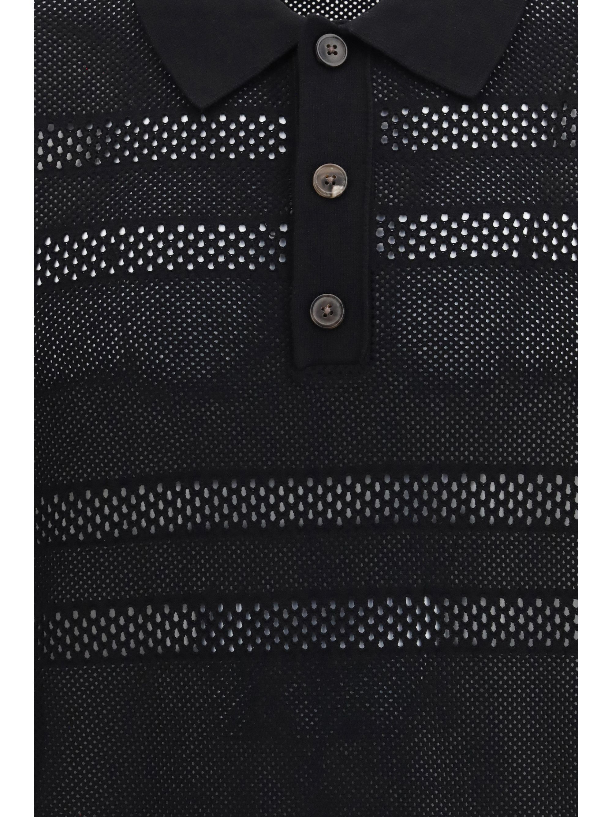 Dries Van Noten Mesh Polo Shirt Size US L / EU 52-54 / 3 - 3 Thumbnail