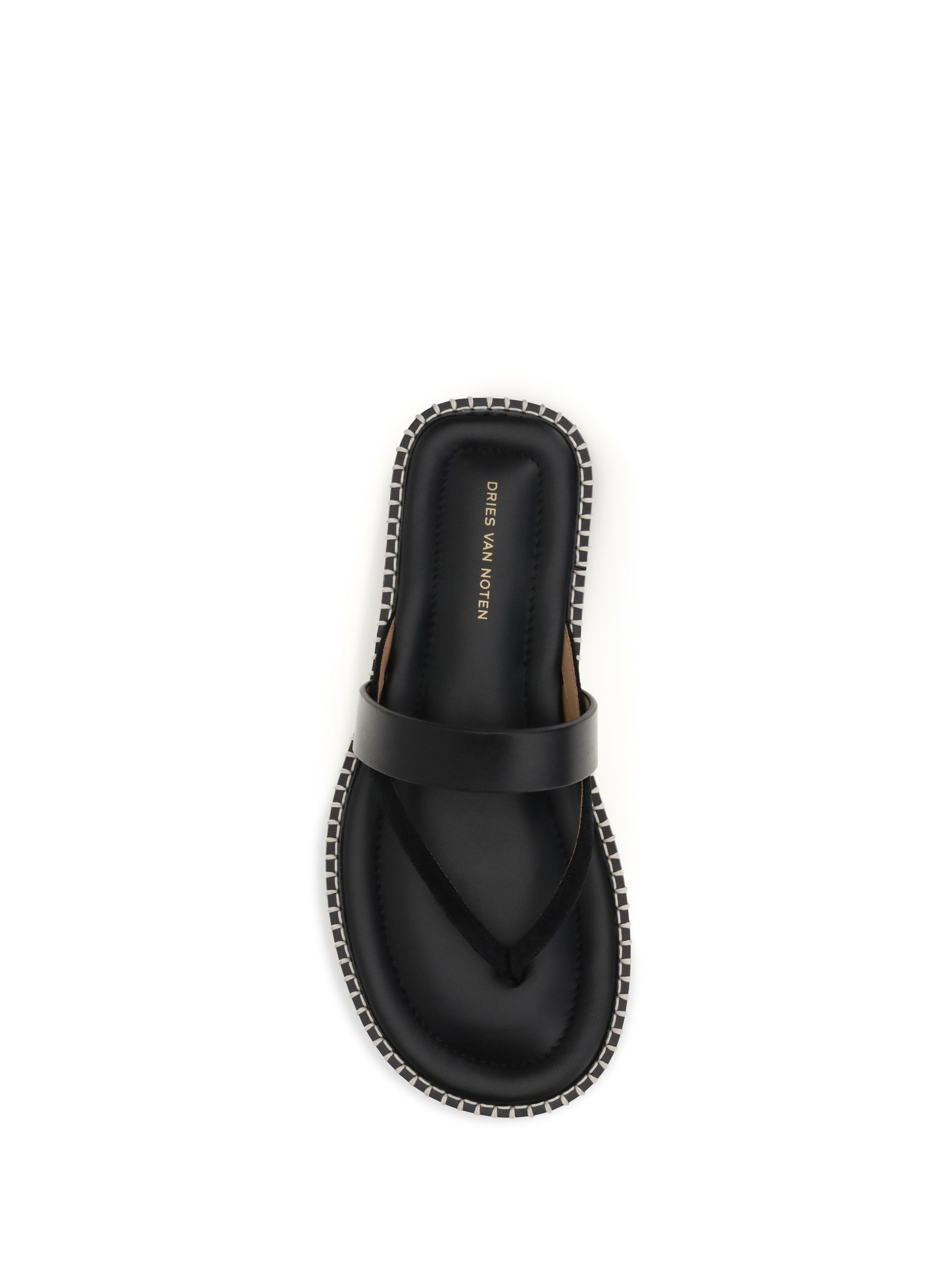 Dries Van Noten Slip-on leather Sandals with sequins Size US 11 / EU 44 - 4 Thumbnail