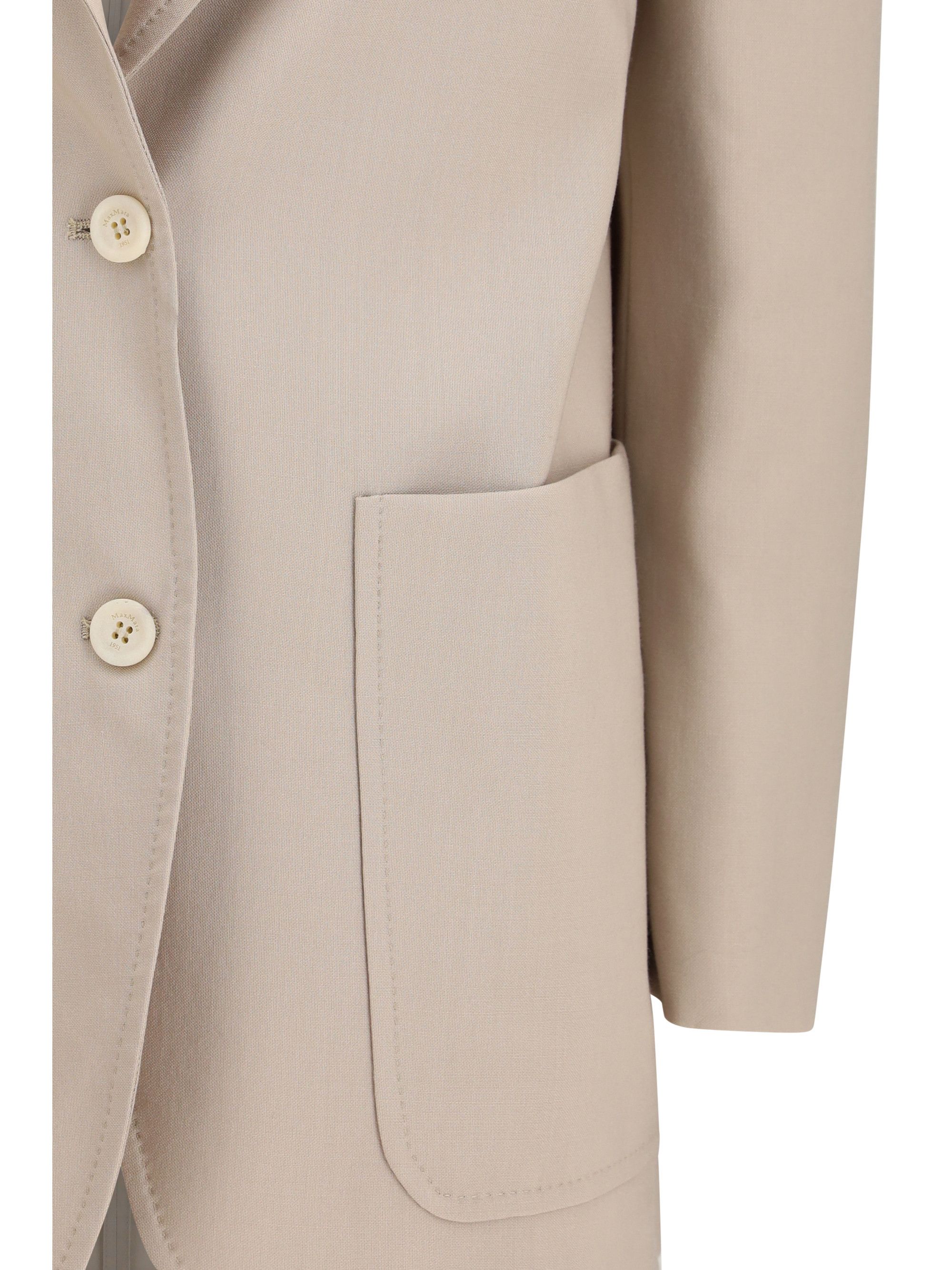 Max Mara Single-breasted wool-blend Blazer Size M / US 6-8 / IT 42-44 - 3 Thumbnail