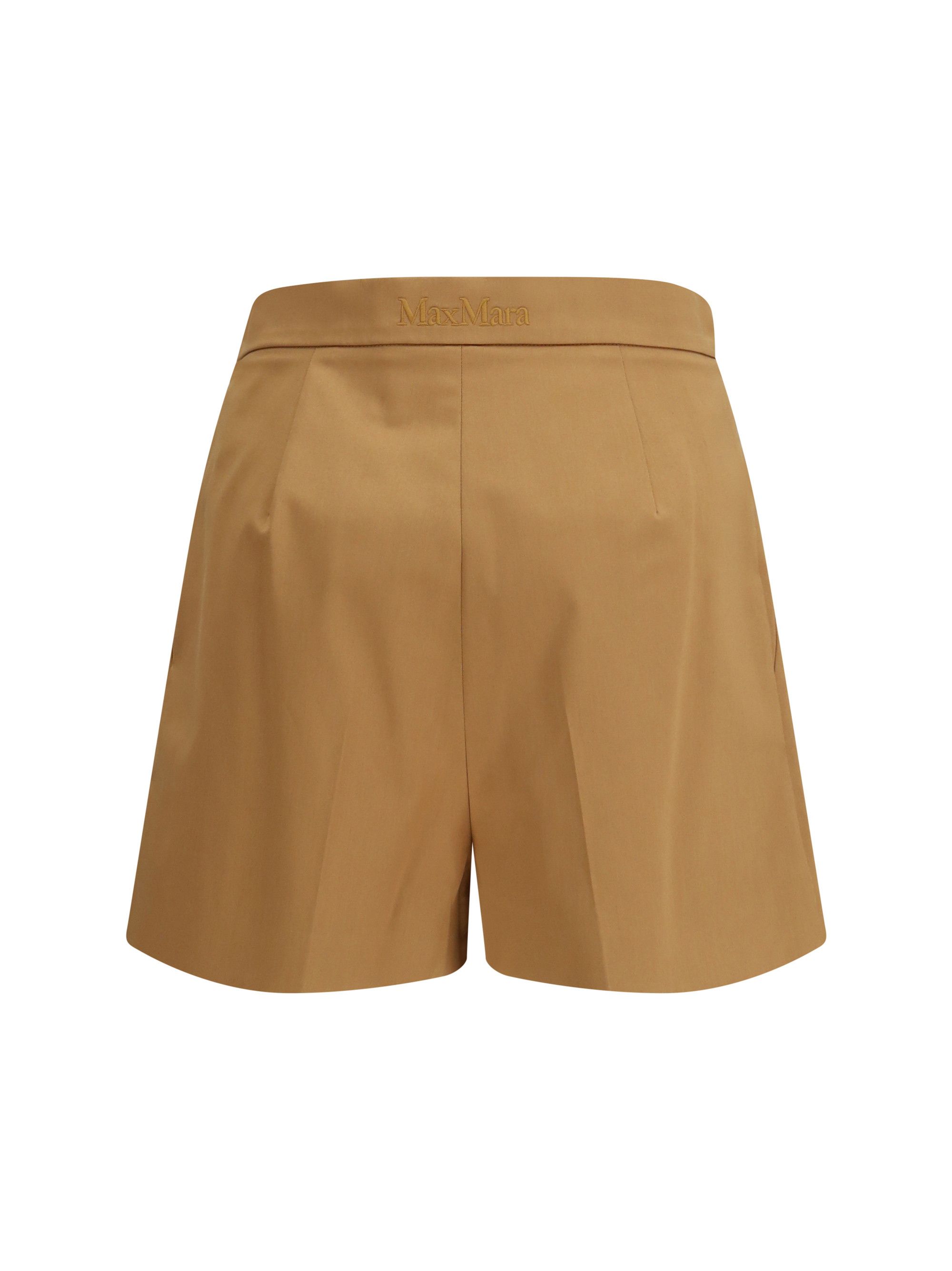 Max Mara Stretch cotton satin Shorts Size 30" / US 8 / IT 44 - 2 Thumbnail