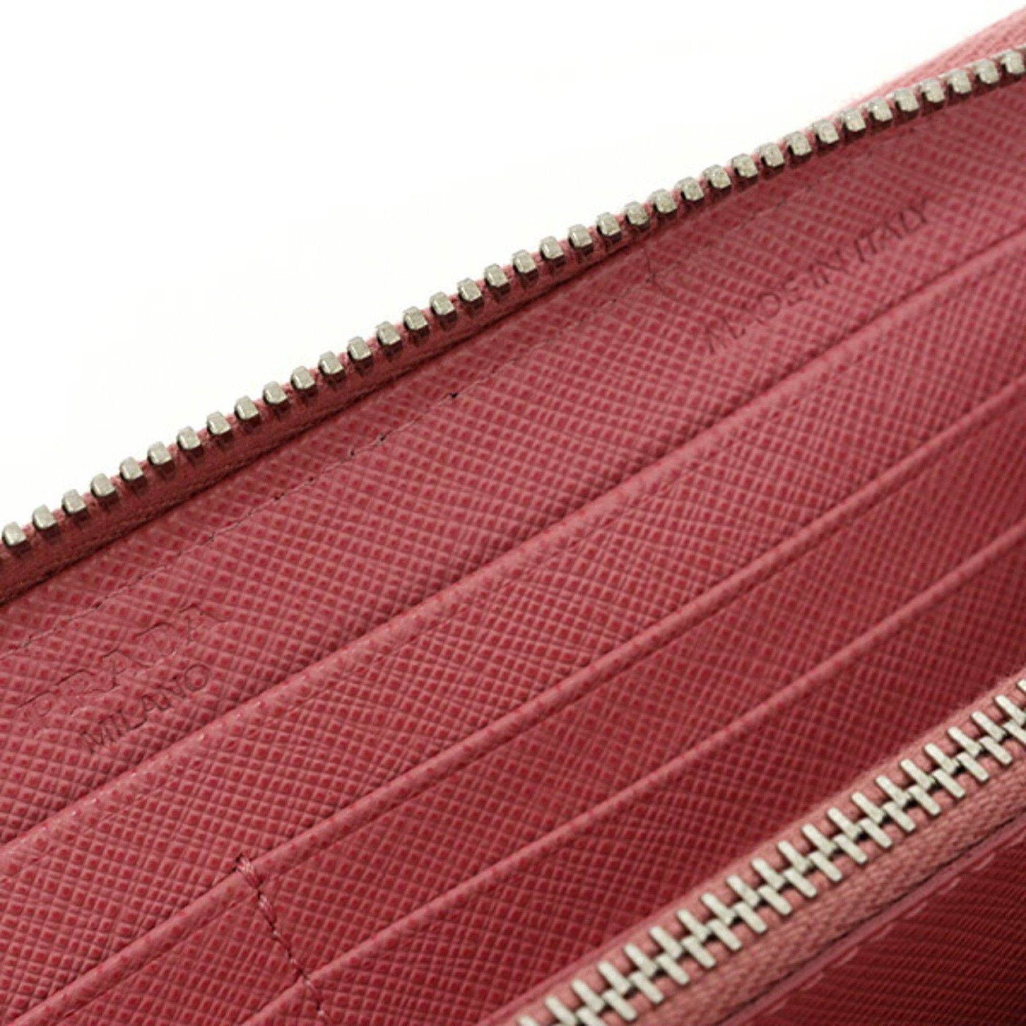 Prada Prada Saffiano Zip-Around Long Wallet 1M0506 PETALO 1 Pink Size ONE SIZE - 5 Thumbnail