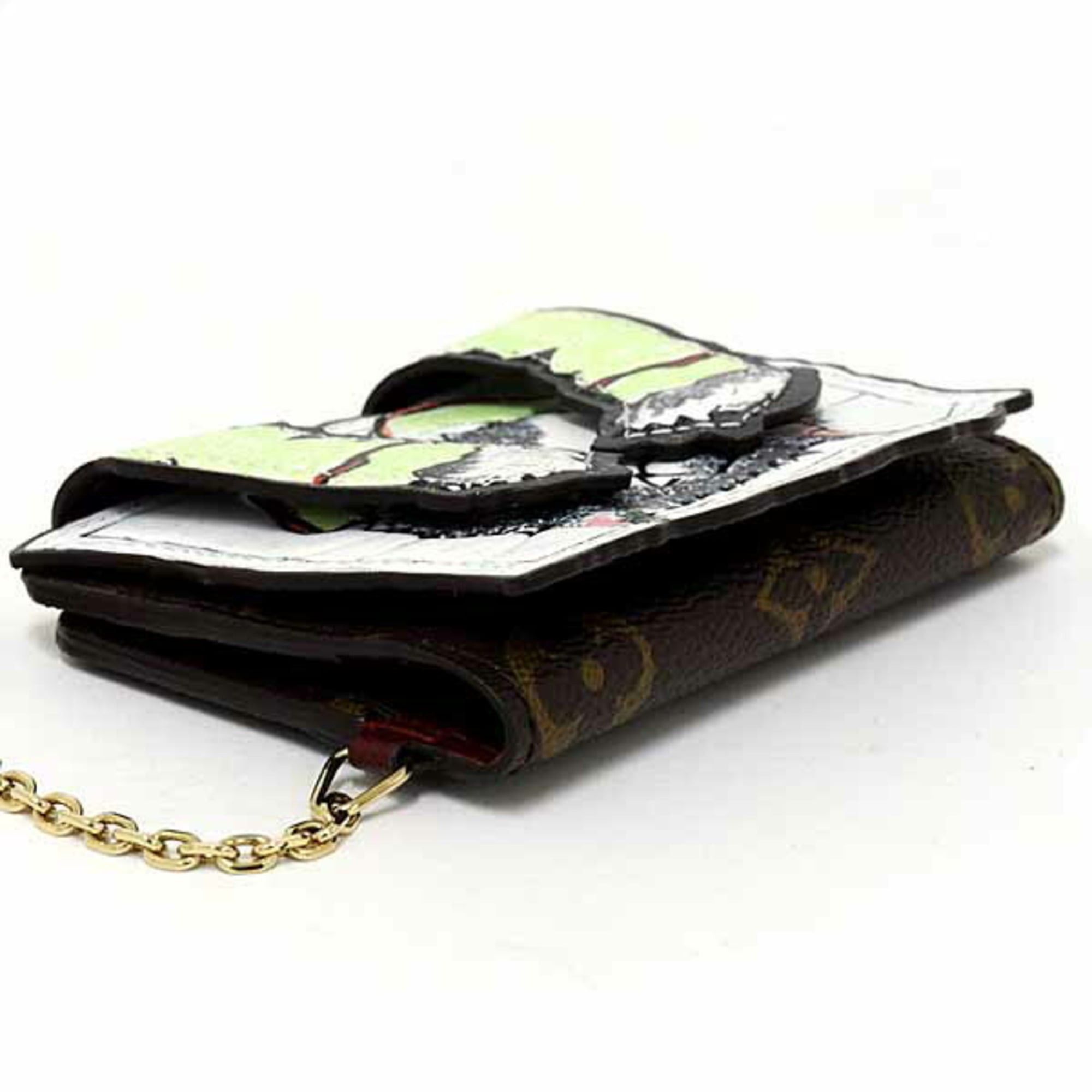 Louis Vuitton LOUIS VUITTON Grace Coddington Pouch Purse Card Case Cat M25732 Multicolor Size ONE SIZE - 4 Thumbnail