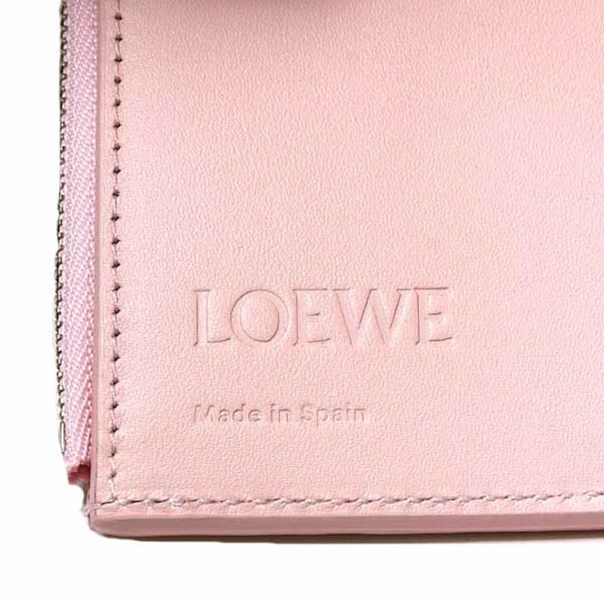 Loewe Loewe Anagram Vertical Wallet Small Tri-fold Pebble Grain Calf C821S33X12 Blossom Size ONE SIZE - 6 Thumbnail