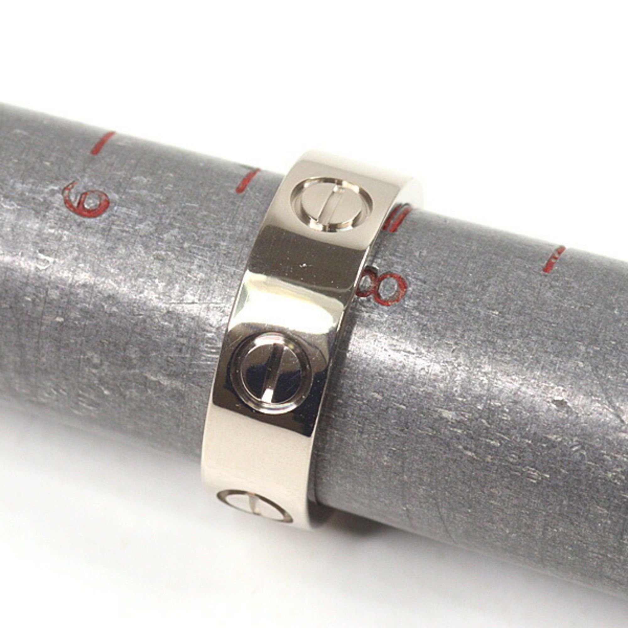 Cartier Cartier Love Ring Classic Model 18KWG #48 (actual size 7.5) Width 5.5mm 750WG Refinished Size ONE SIZE - 5 Thumbnail