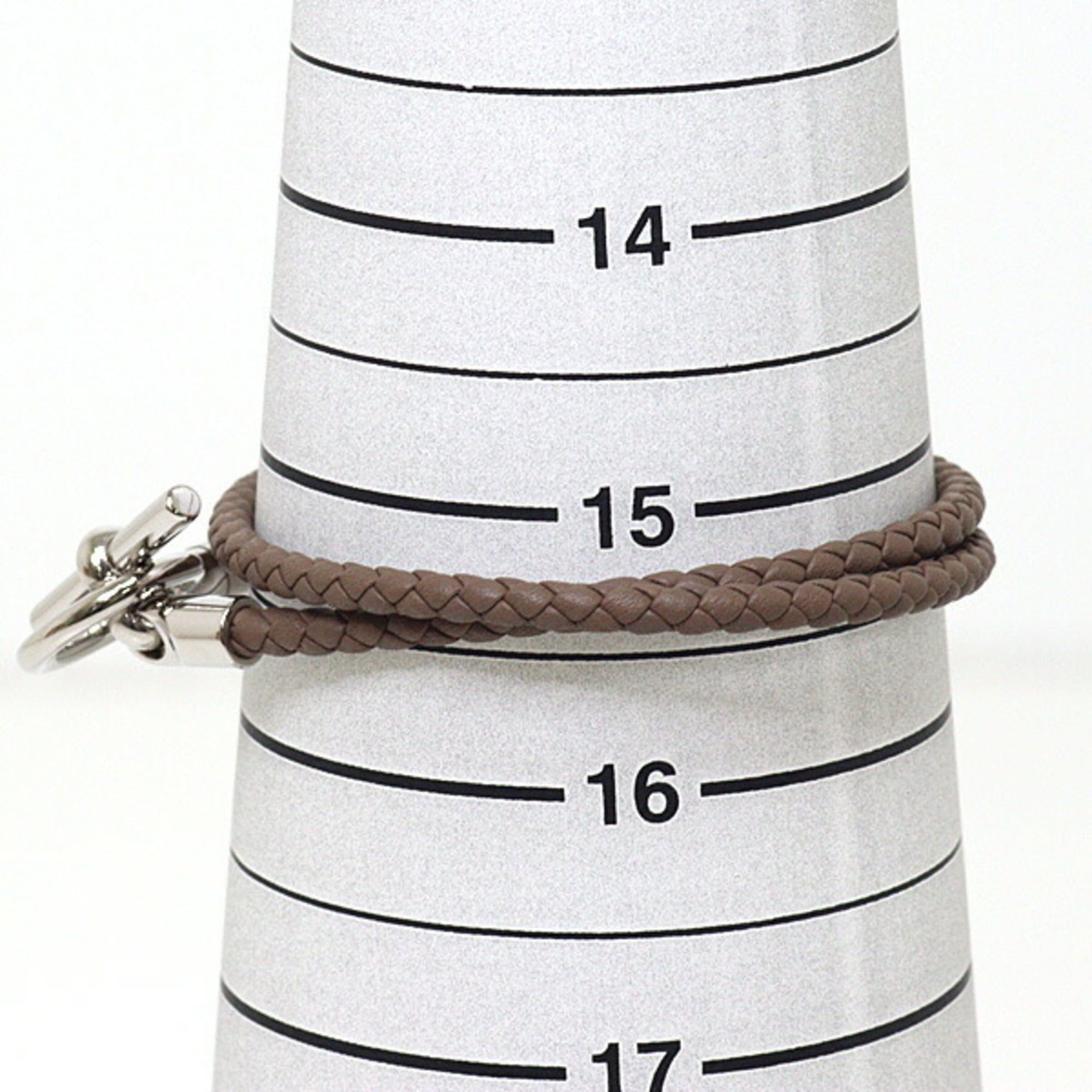 Hermes Hermes Leather Bracelet Glenan Double Tour Etoupe Size ONE SIZE - 3 Thumbnail