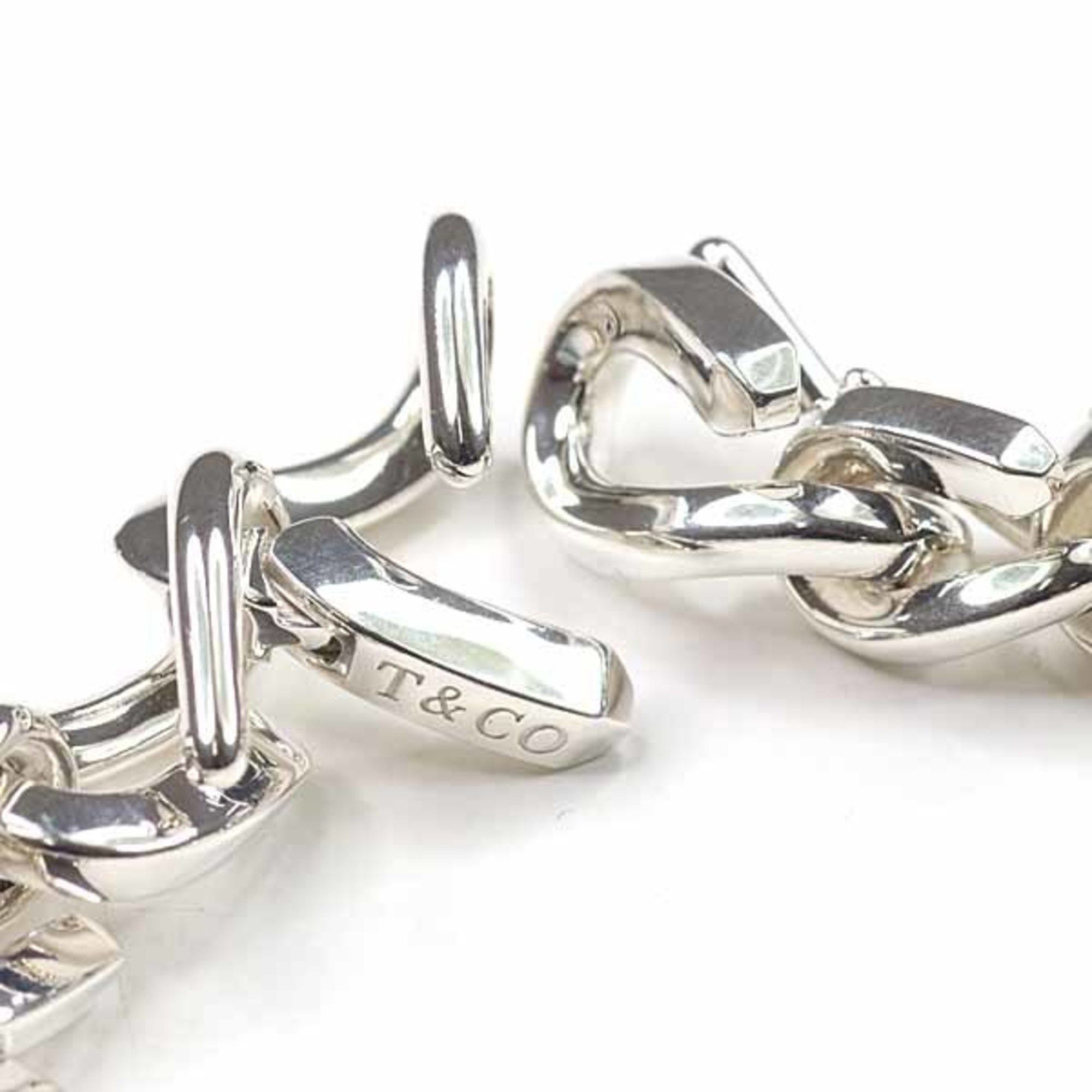 Tiffany & Co. TIFFANY&Co. Tiffany Forge Medium Link Bracelet 72548507 High Polish Sterling Silver Ag925 A Size ONE SIZE - 4 Thumbnail