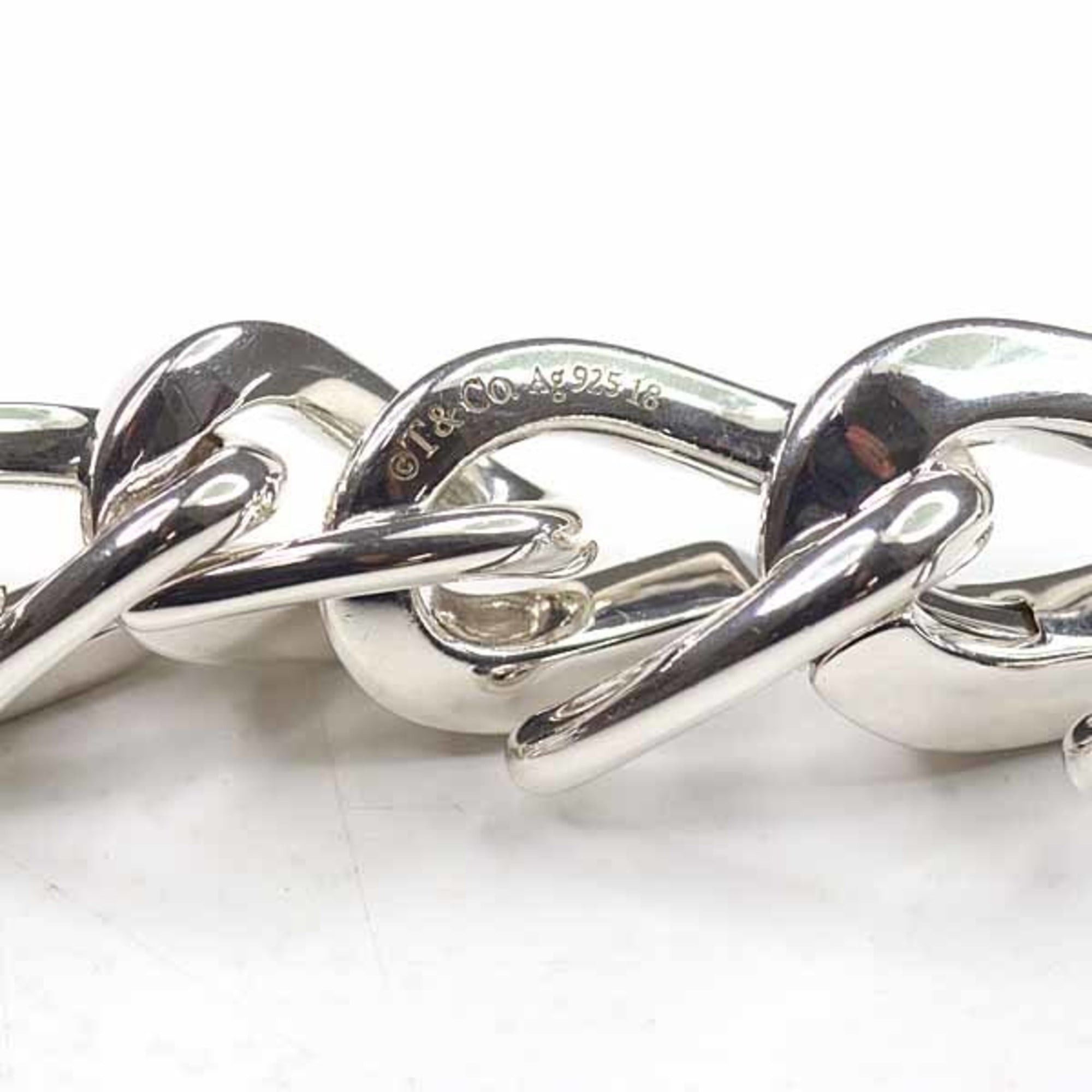 Tiffany & Co. TIFFANY&Co. Tiffany Forge Medium Link Bracelet 72548507 High Polish Sterling Silver Ag925 A Size ONE SIZE - 5 Thumbnail