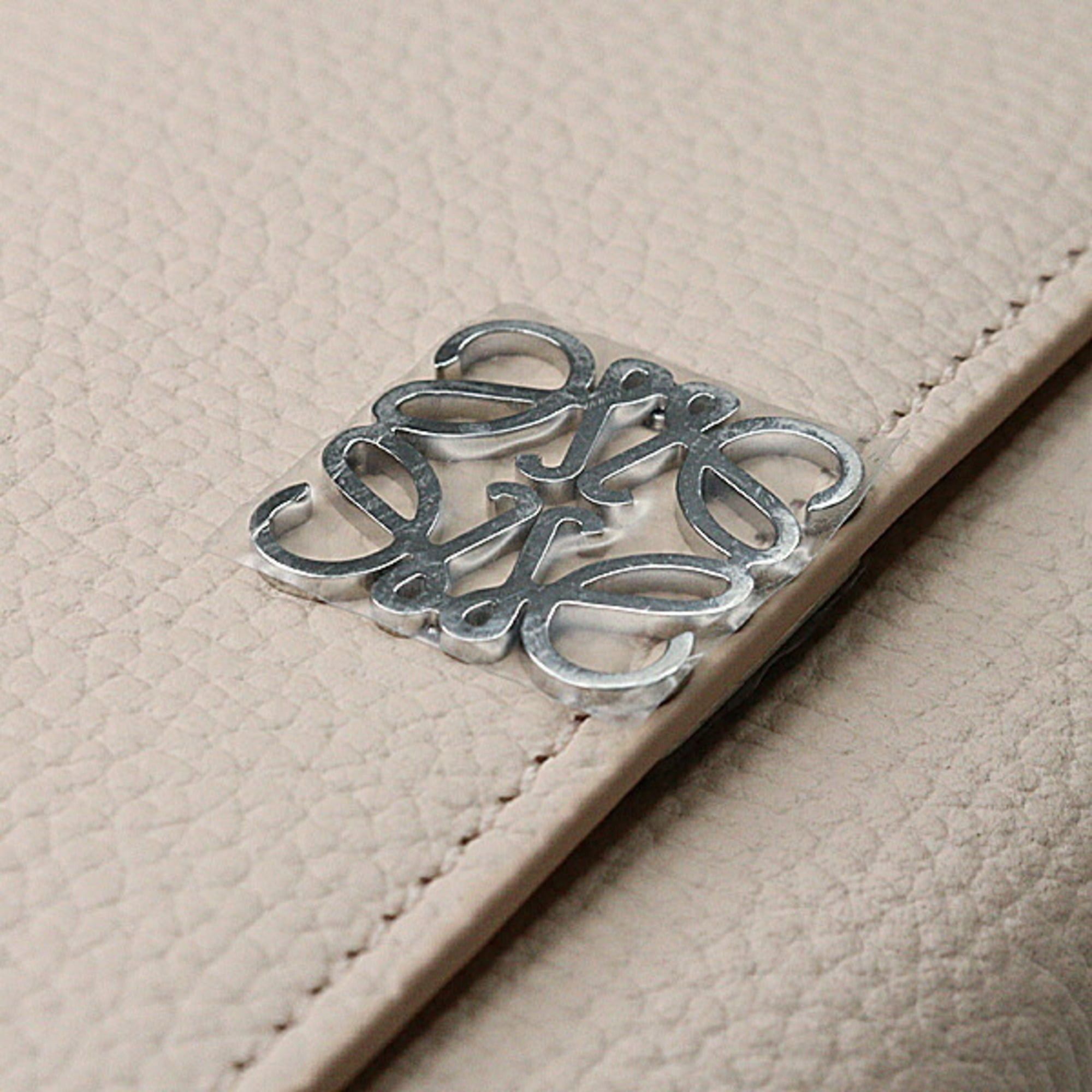 Loewe Loewe Anagram Vertical Wallet Small Pebble Grain Calf Tri-fold C821S33X12 TALCO Unused Size ONE SIZE - 6 Thumbnail