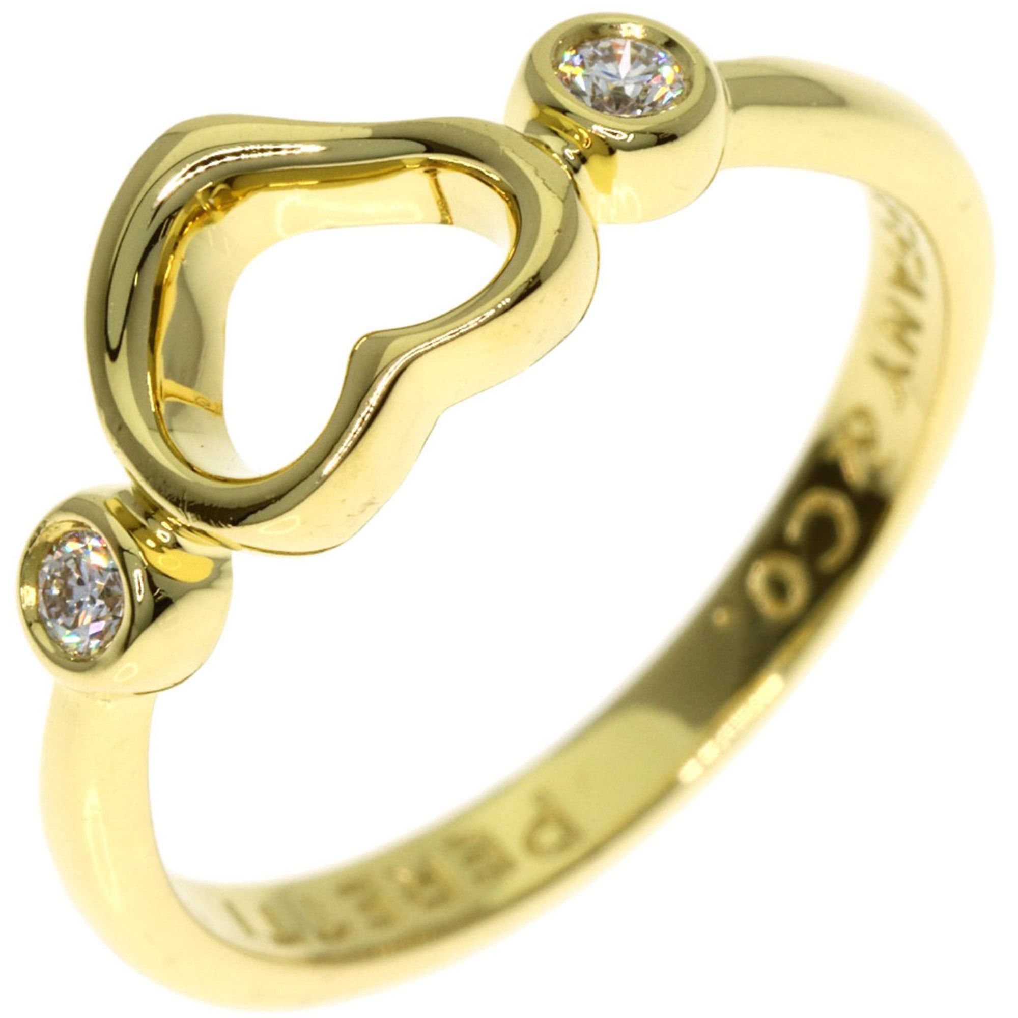 Tiffany & Co. Tiffany & Co. Open Heart Diamond Ring, 18K Yellow Gold, Women's. Size ONE SIZE - 2 Thumbnail