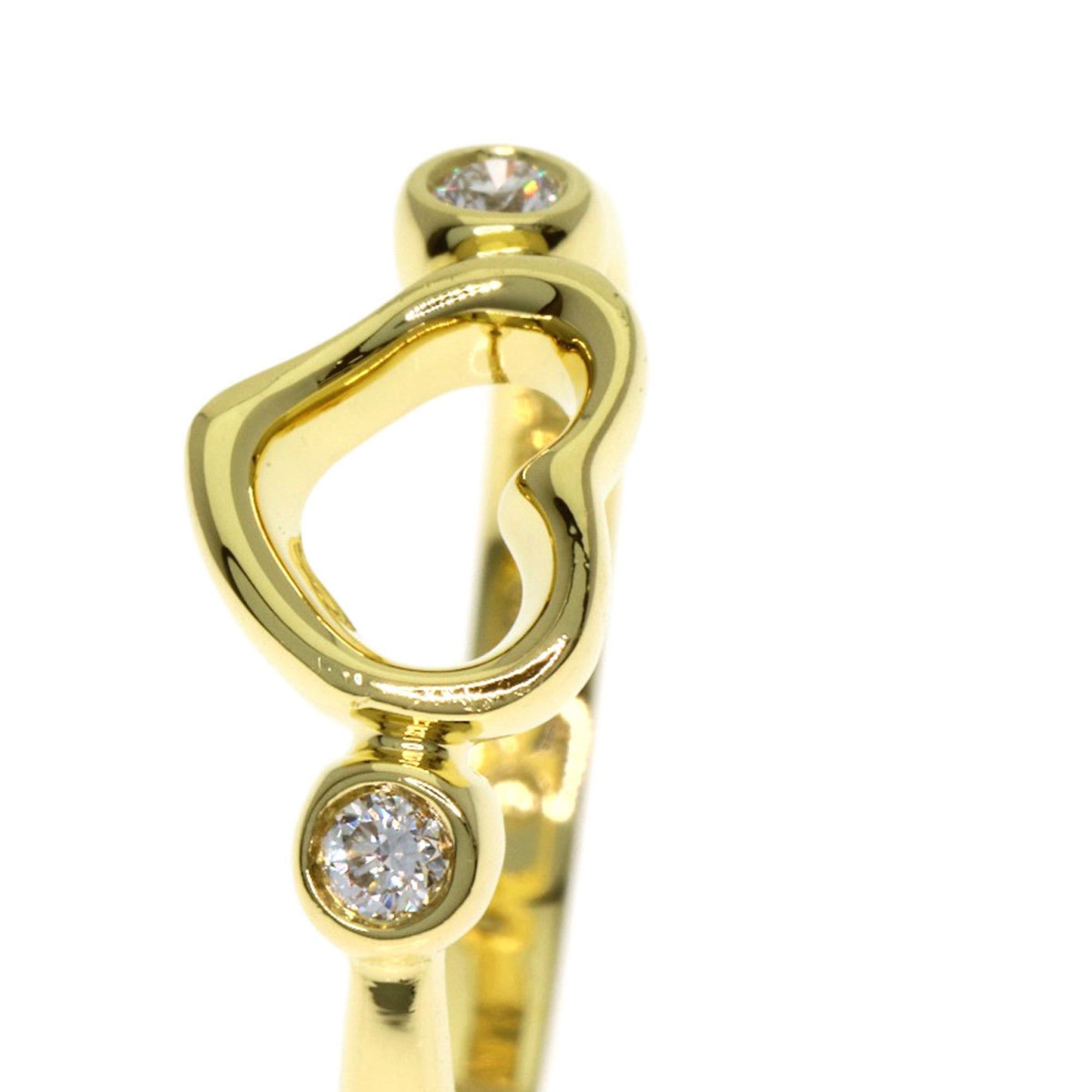 Tiffany & Co. Tiffany & Co. Open Heart Diamond Ring, 18K Yellow Gold, Women's. Size ONE SIZE - 10 Thumbnail