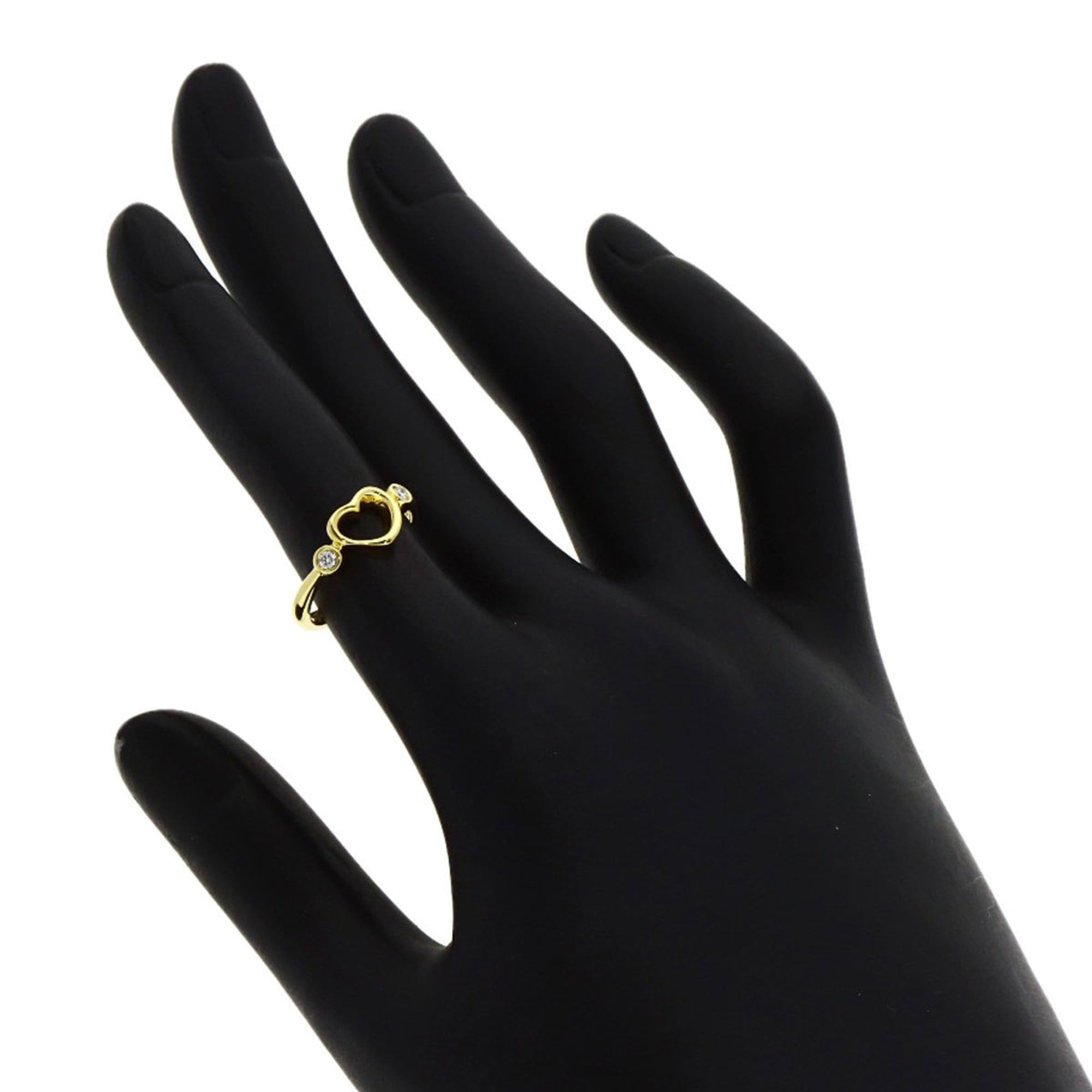 Tiffany & Co. Tiffany & Co. Open Heart Diamond Ring, 18K Yellow Gold, Women's. Size ONE SIZE - 7 Thumbnail