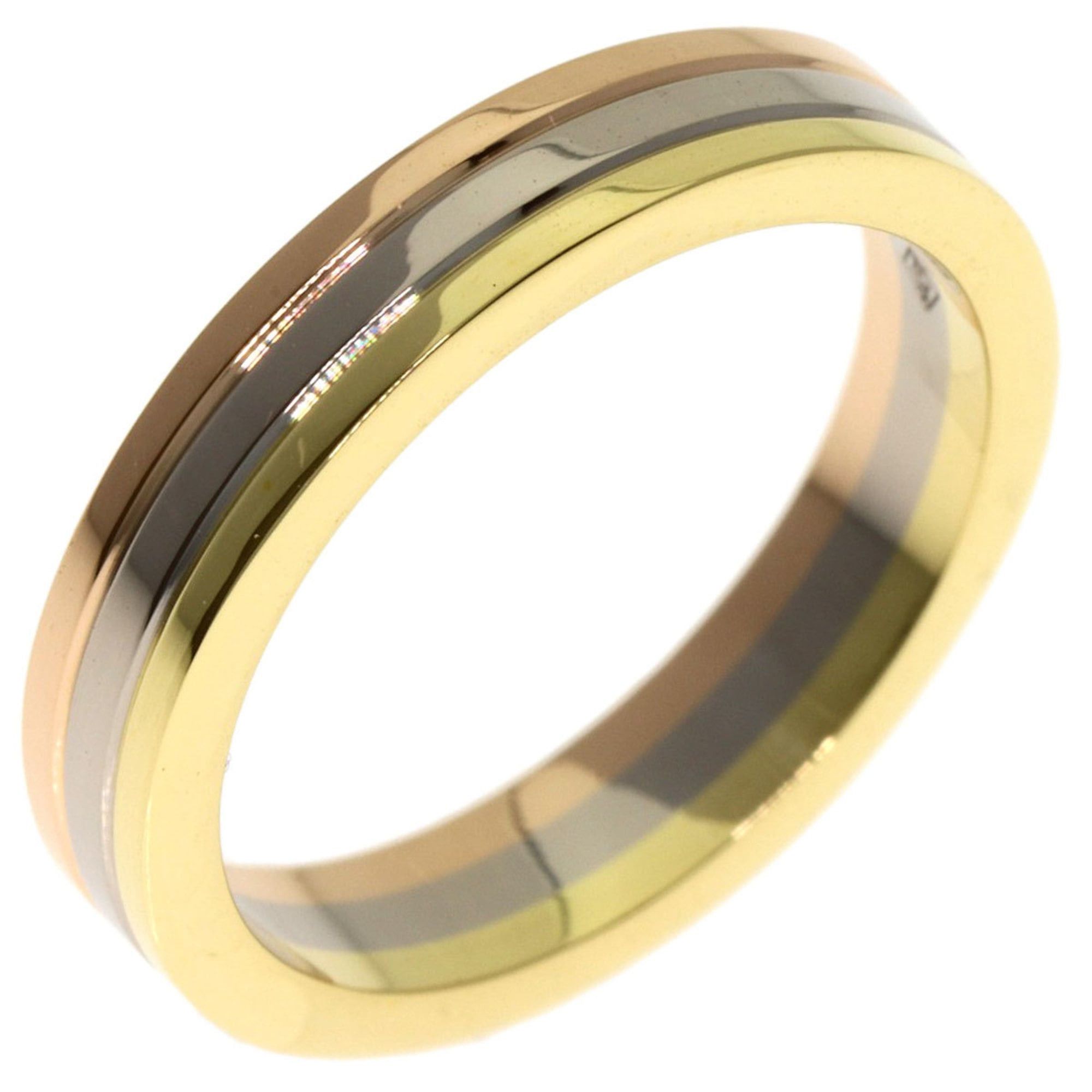 Cartier Cartier Three-Color #47 Ring - 18K Yellow Gold/18K White Pink Gold Women's CARTIER Size ONE SIZE - 2 Thumbnail