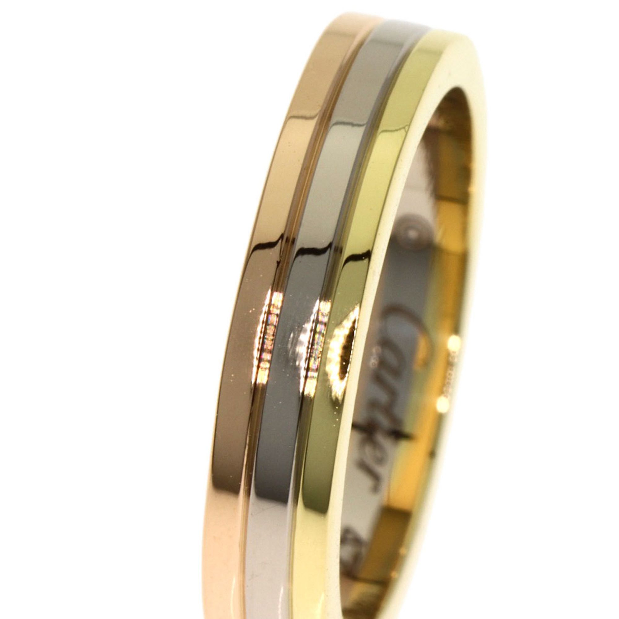 Cartier Cartier Three-Color #47 Ring - 18K Yellow Gold/18K White Pink Gold Women's CARTIER Size ONE SIZE - 7 Thumbnail