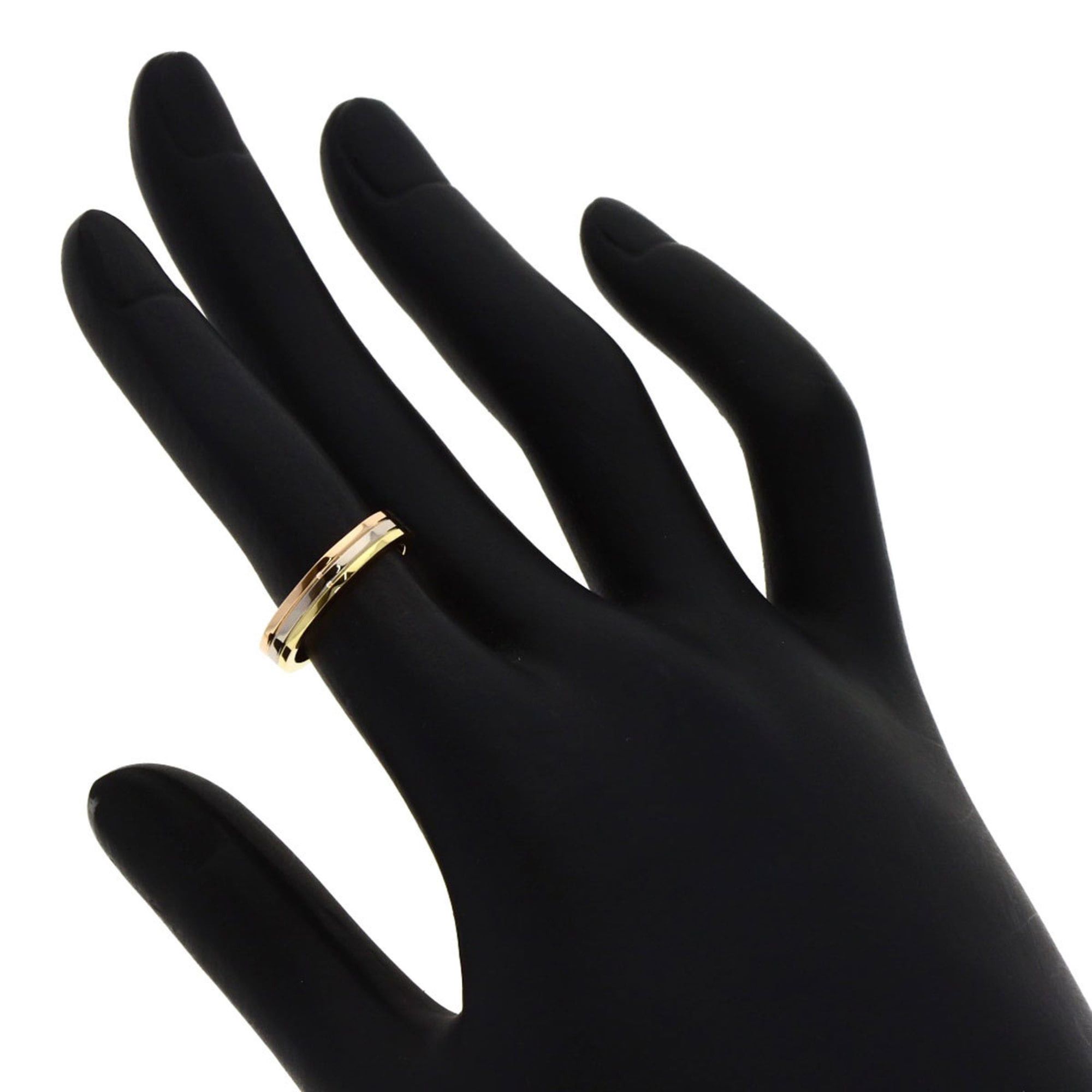 Cartier Cartier Three-Color #47 Ring - 18K Yellow Gold/18K White Pink Gold Women's CARTIER Size ONE SIZE - 6 Thumbnail