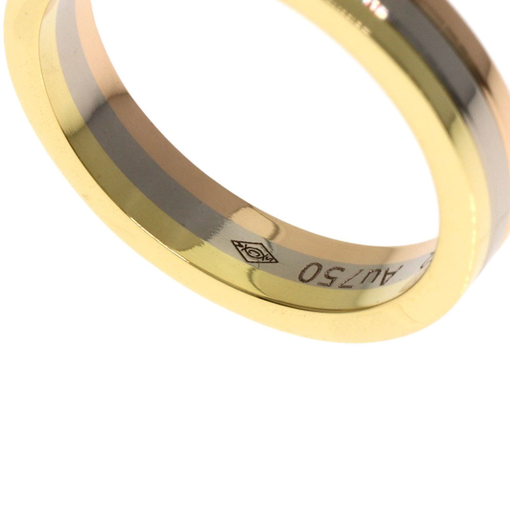 Cartier Cartier Three-Color #47 Ring - 18K Yellow Gold/18K White Pink Gold Women's CARTIER Size ONE SIZE - 8 Thumbnail
