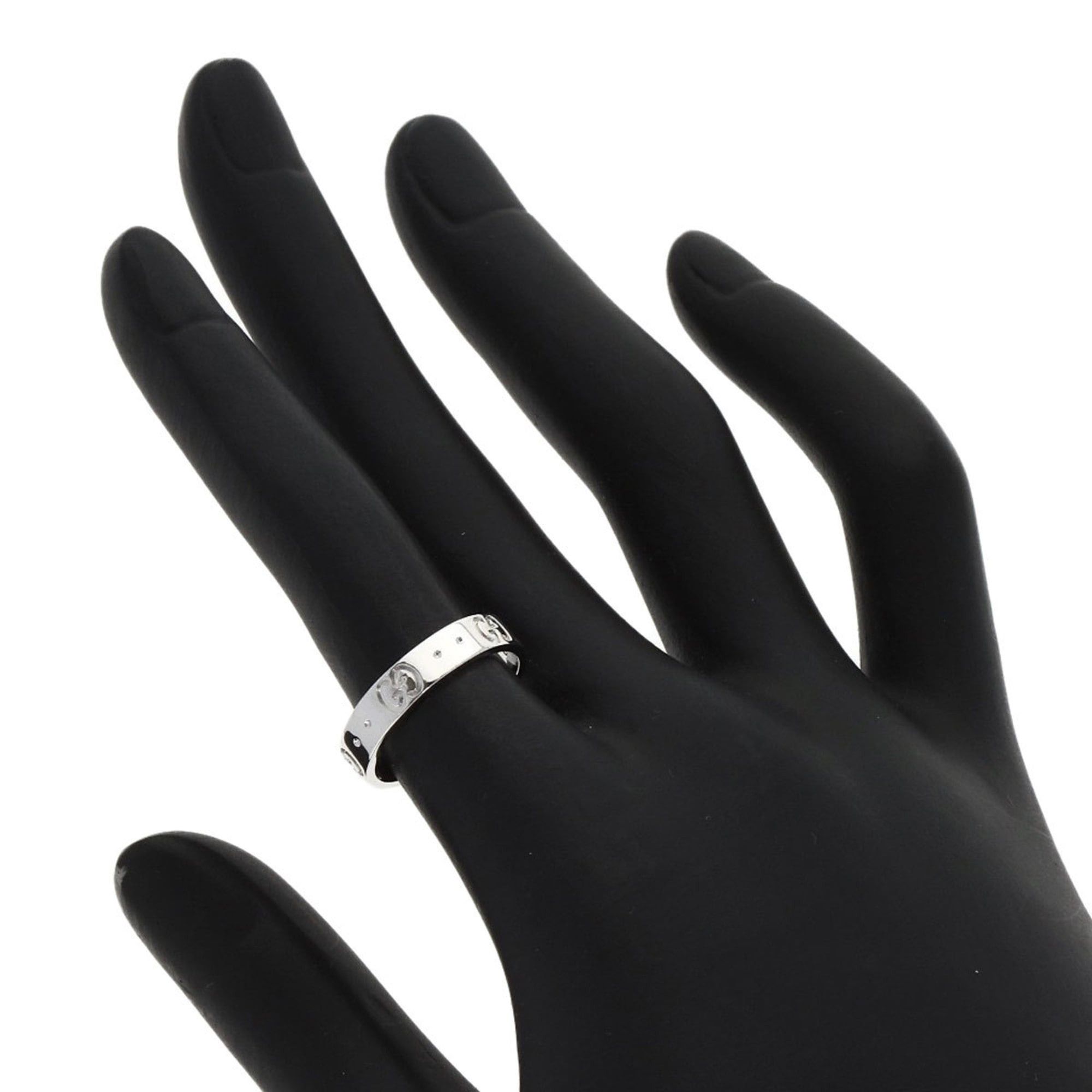 Gucci Gucci Icon #10 Ring - 18K White Gold Women's GUCCI Size ONE SIZE - 6 Thumbnail