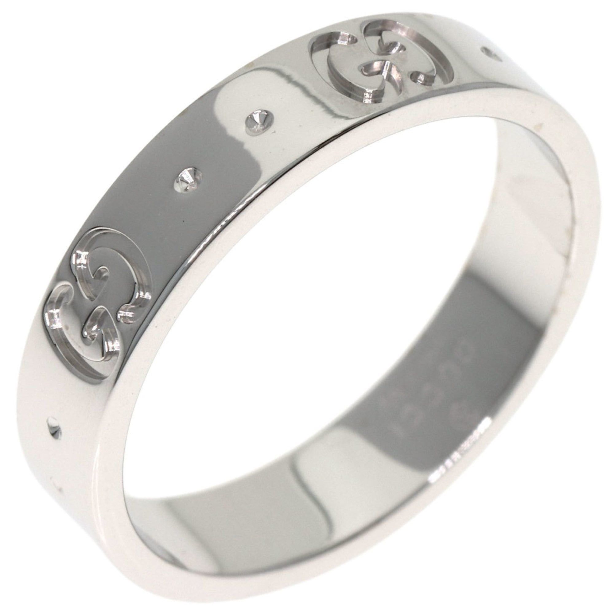 Gucci Gucci Icon #10 Ring - 18K White Gold Women's GUCCI Size ONE SIZE - 2 Thumbnail