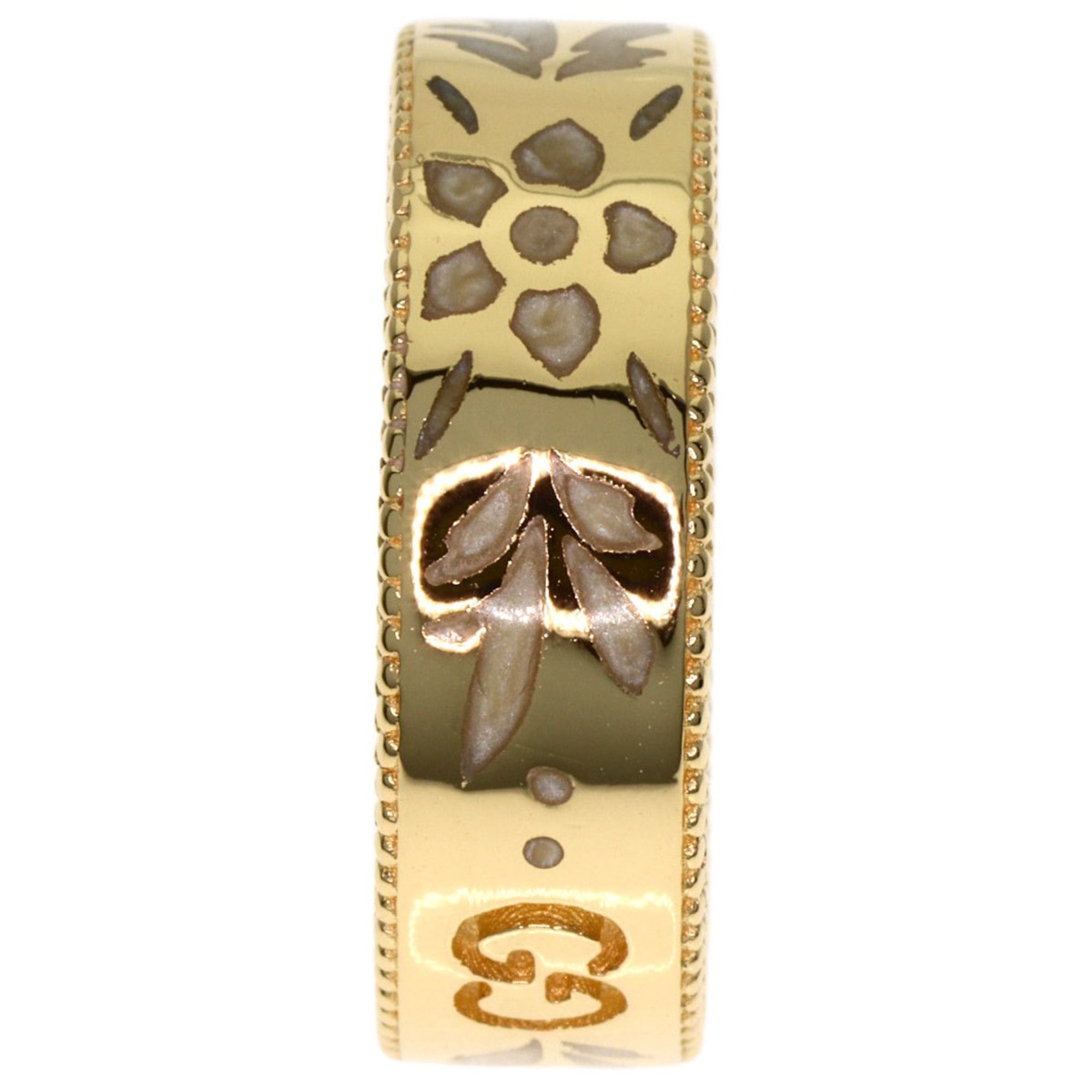 Gucci Gucci Icon Bloom Ring - 18K Yellow Gold Women's GUCCI Size ONE SIZE - 9 Thumbnail