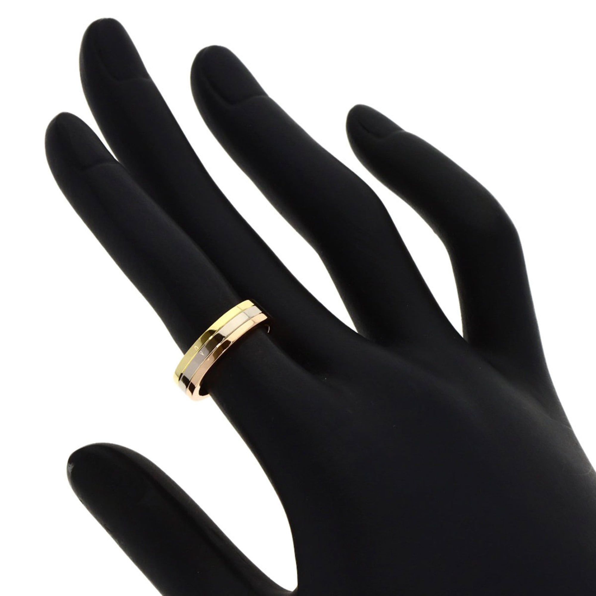 Cartier Cartier Three-Color Ring #48, 18K Yellow Gold/18K White Pink Gold, Women's. Size ONE SIZE - 5 Thumbnail