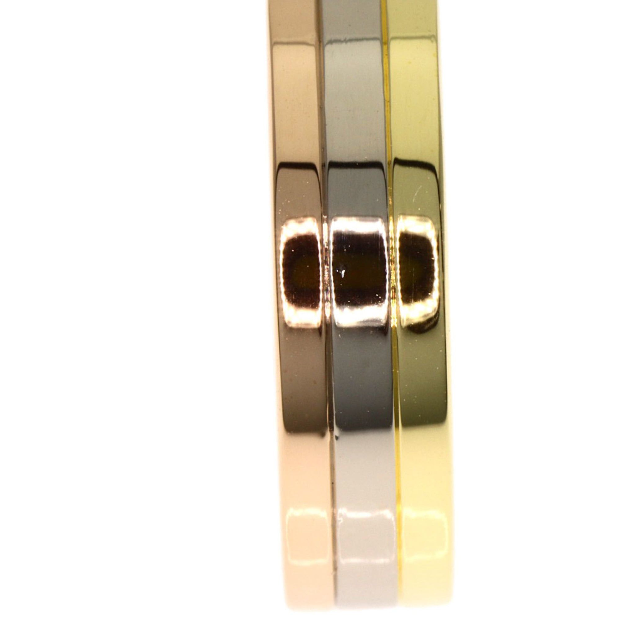 Cartier Cartier Three-Color Ring #48, 18K Yellow Gold/18K White Pink Gold, Women's. Size ONE SIZE - 8 Thumbnail