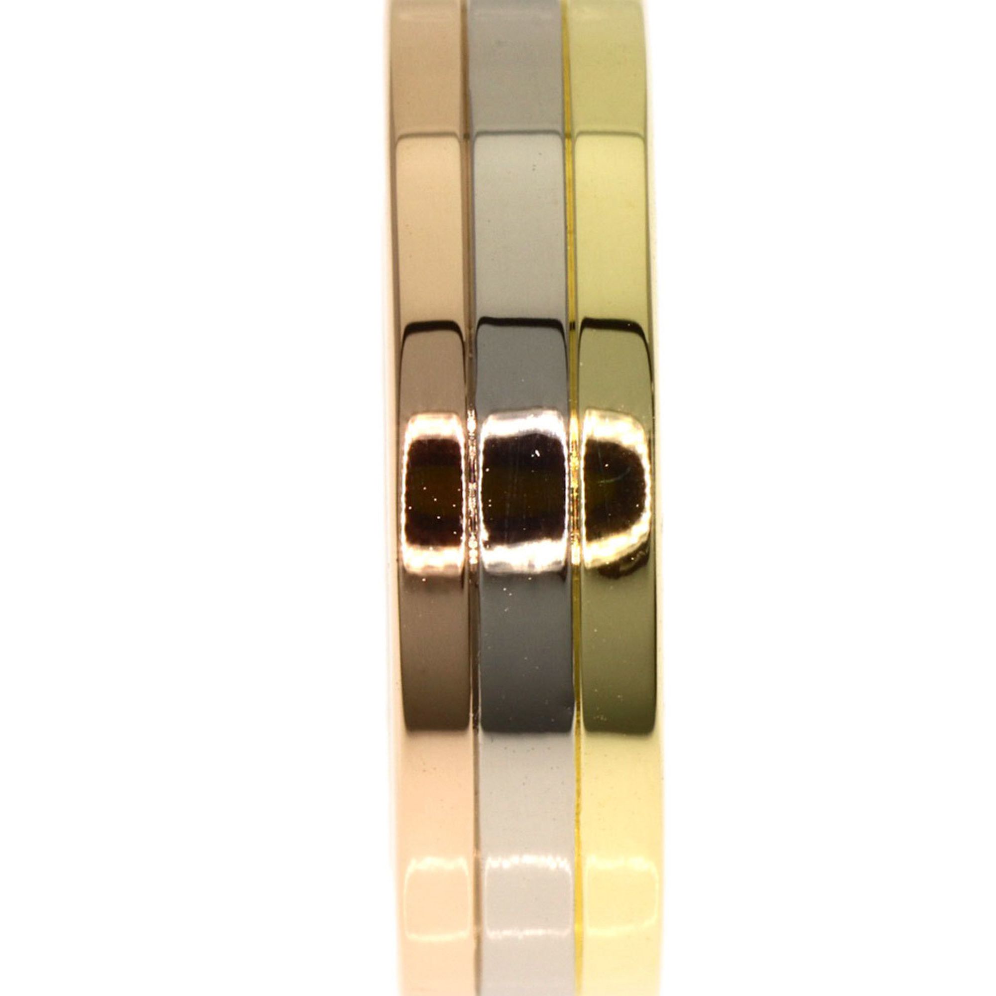 Cartier Cartier Three-Color Ring #48, 18K Yellow Gold/18K White Pink Gold, Women's. Size ONE SIZE - 6 Thumbnail