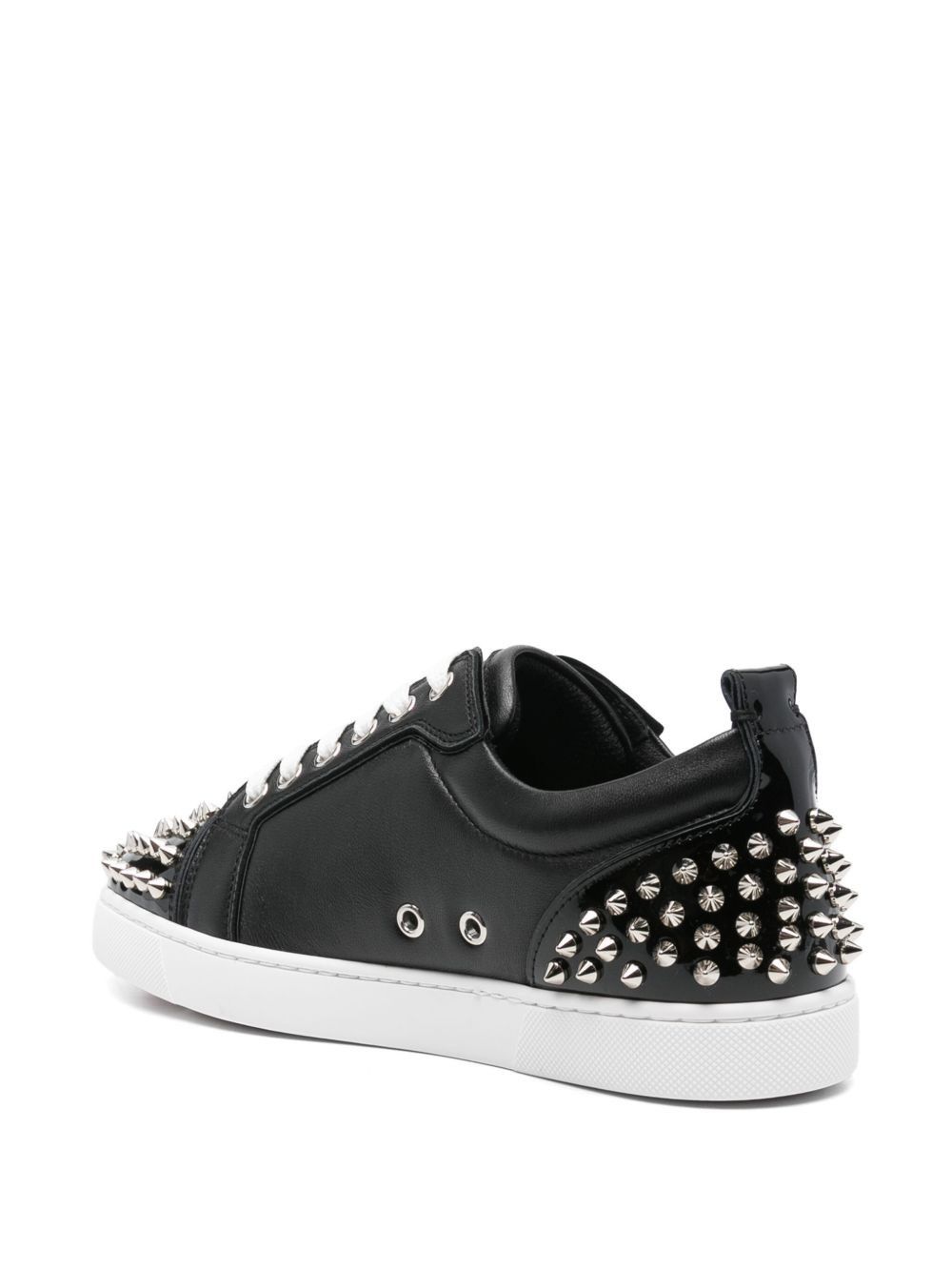 Christian Louboutin Louise Junior Spikes leather sneakers Size US 10 / IT 40 - 3 Thumbnail