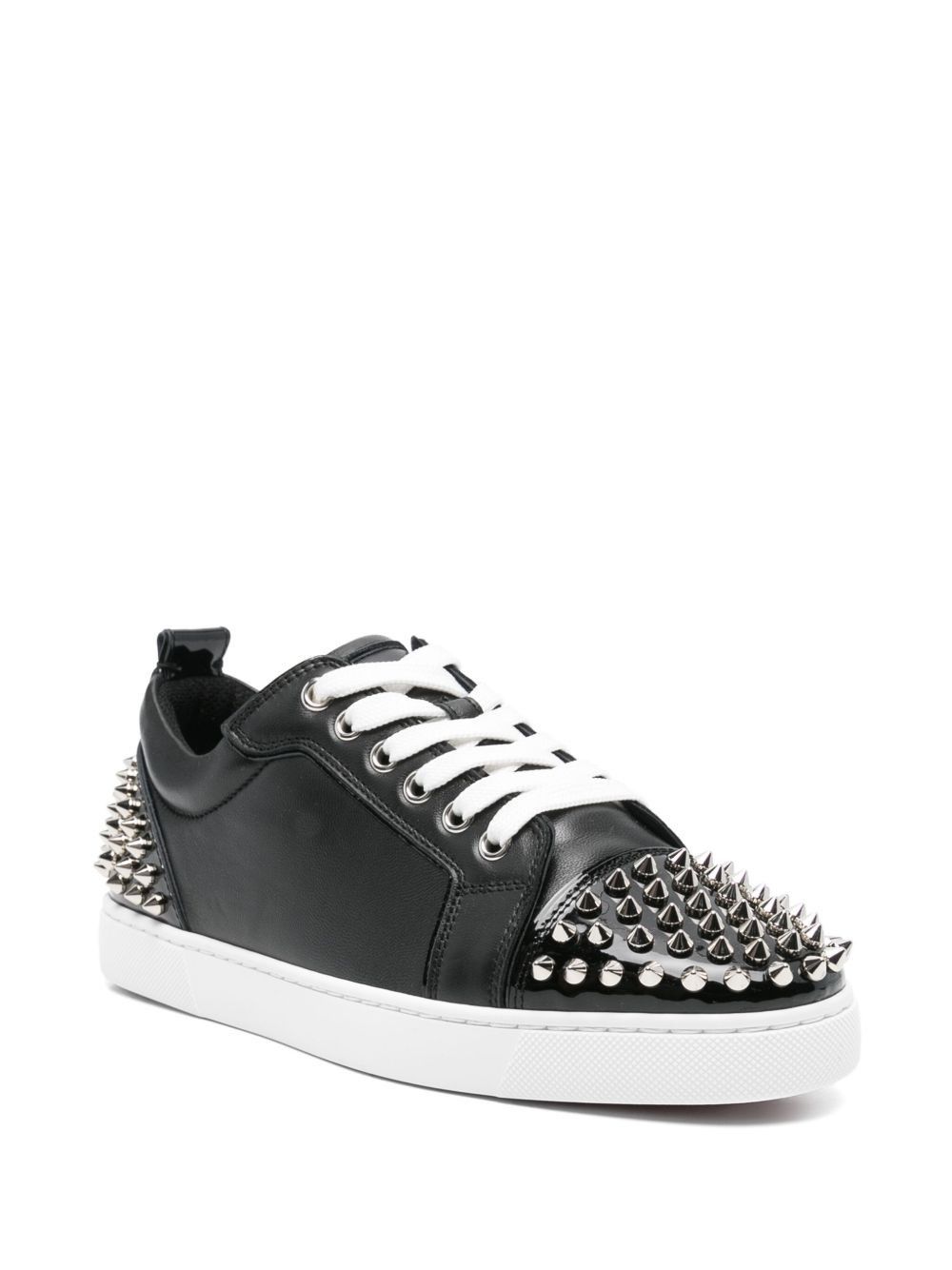 Christian Louboutin Louise Junior Spikes leather sneakers Size US 12 / IT 42 - 2 Thumbnail