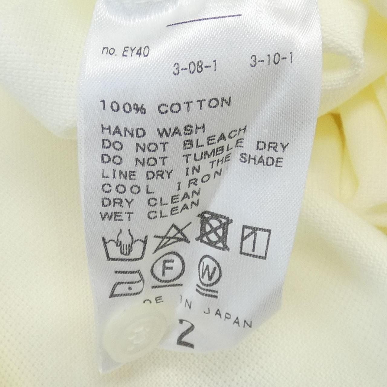 Other Other ETS.MATERIAUX Cotton Polo Shirt Textile Tops DUTY FREE for USA Size ONE SIZE - 3 Thumbnail