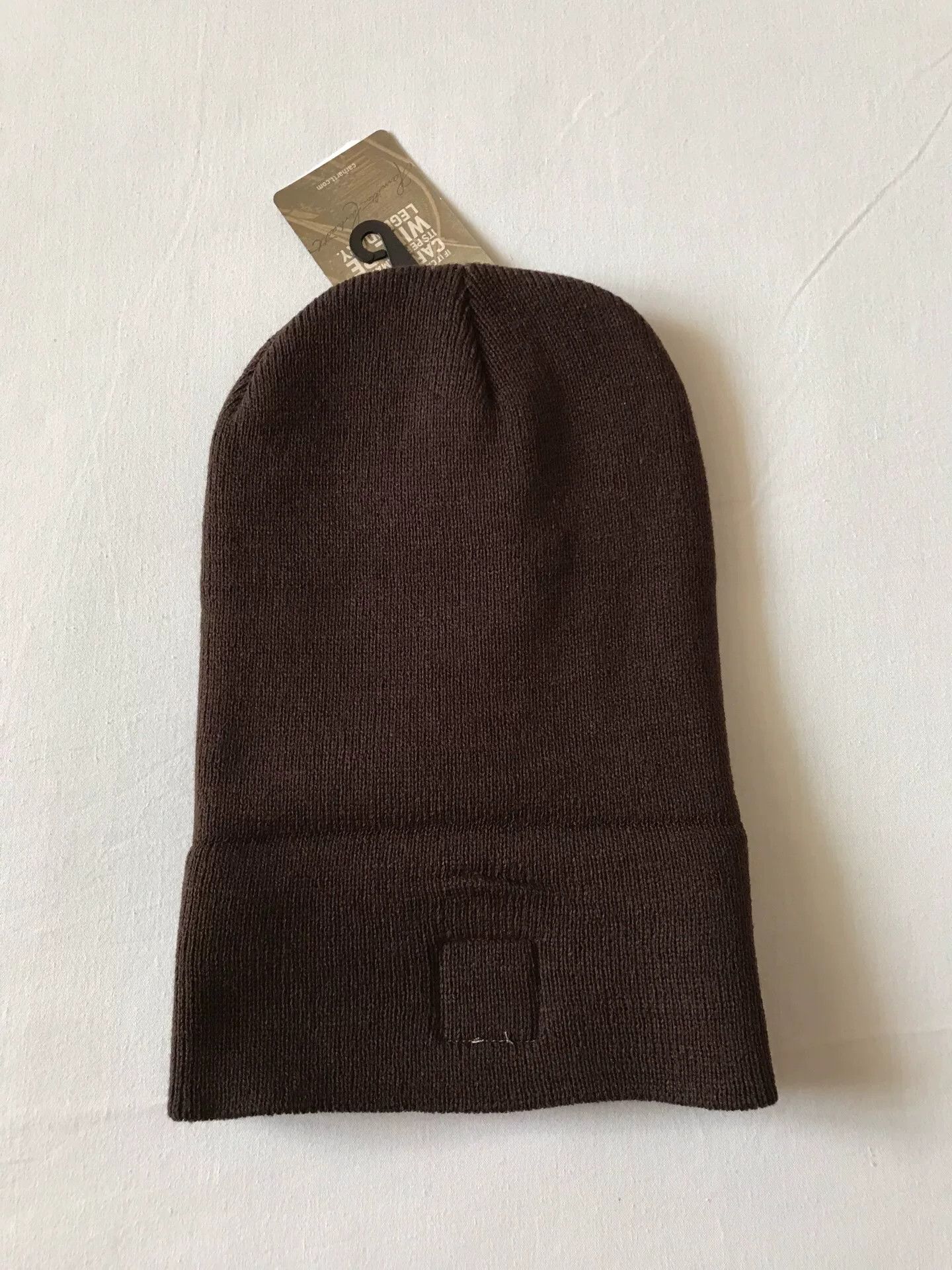 Carhartt Carhartt A18 DKB Brown Knit Beanie Size ONE SIZE - 3 Thumbnail