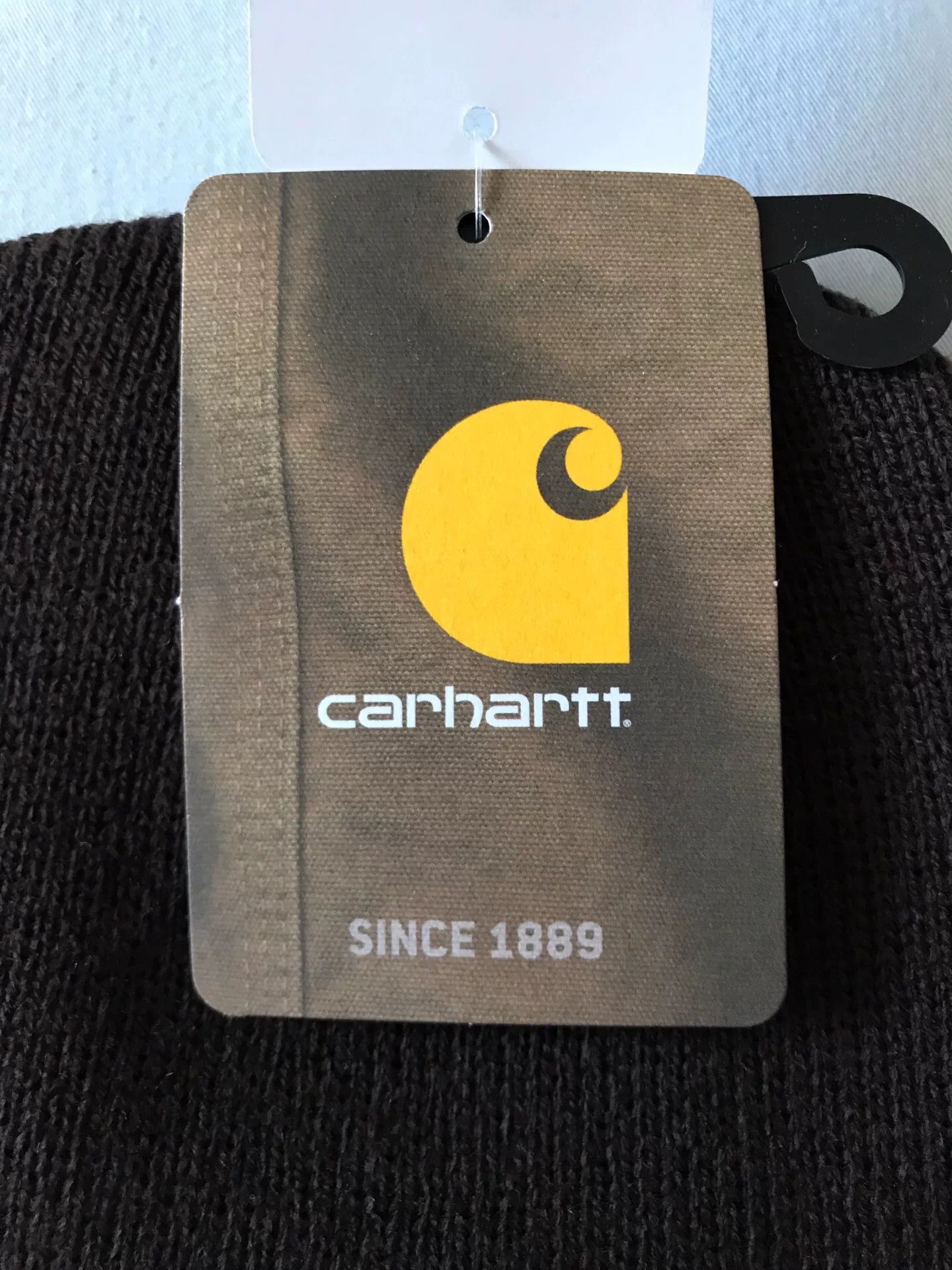 Carhartt Carhartt A18 DKB Brown Knit Beanie Size ONE SIZE - 6 Thumbnail
