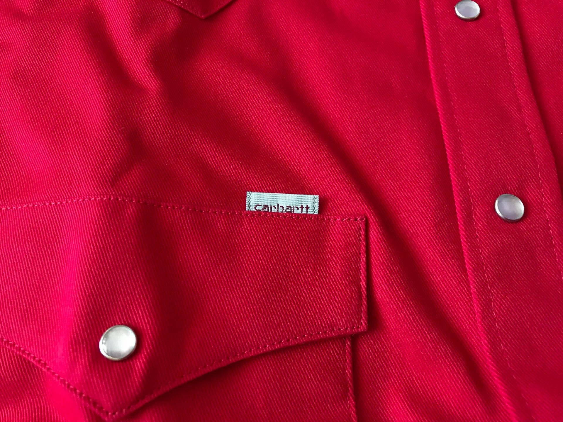 Carhartt Carhartt S01 Red Western Shirt 16×35 Size US M / EU 48-50 / 2 - 6 Thumbnail