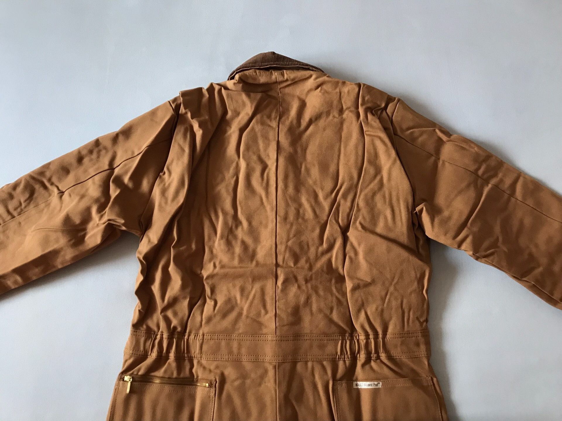 Walls 1980s USA Walls Brown Quilted Canvas Coverall Size US 31 - 4 Thumbnail