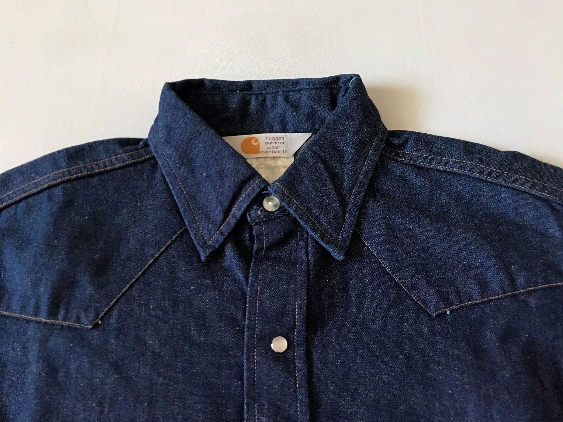 Carhartt 90s Carhartt SU008 Western Denim Shirt Size US M / EU 48-50 / 2 - 5 Thumbnail