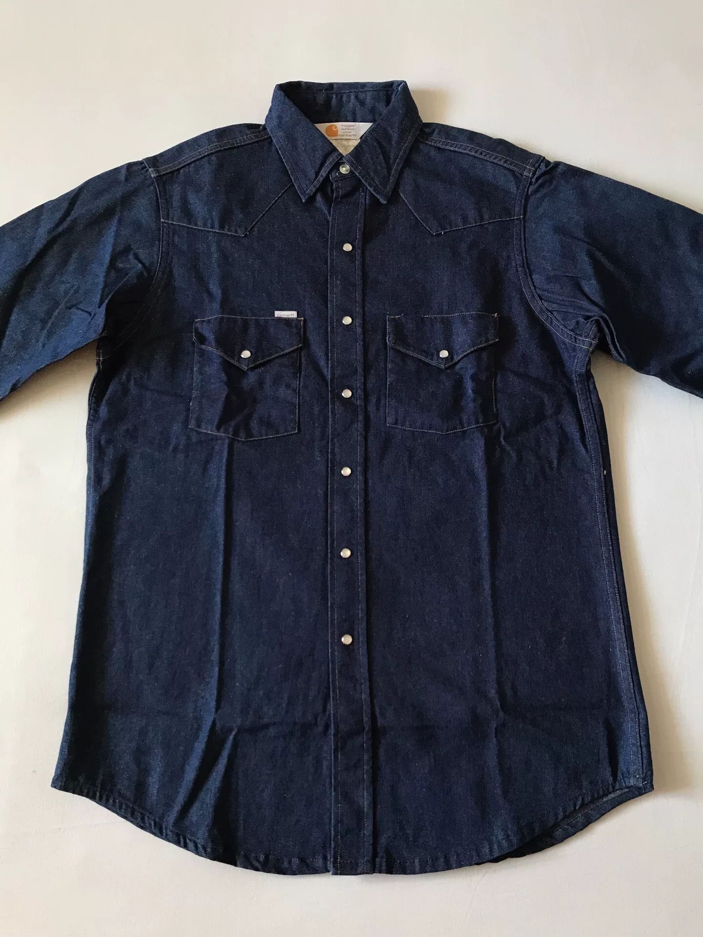 Carhartt 90s Carhartt SU008 Western Denim Shirt Size US M / EU 48-50 / 2 - 3 Thumbnail