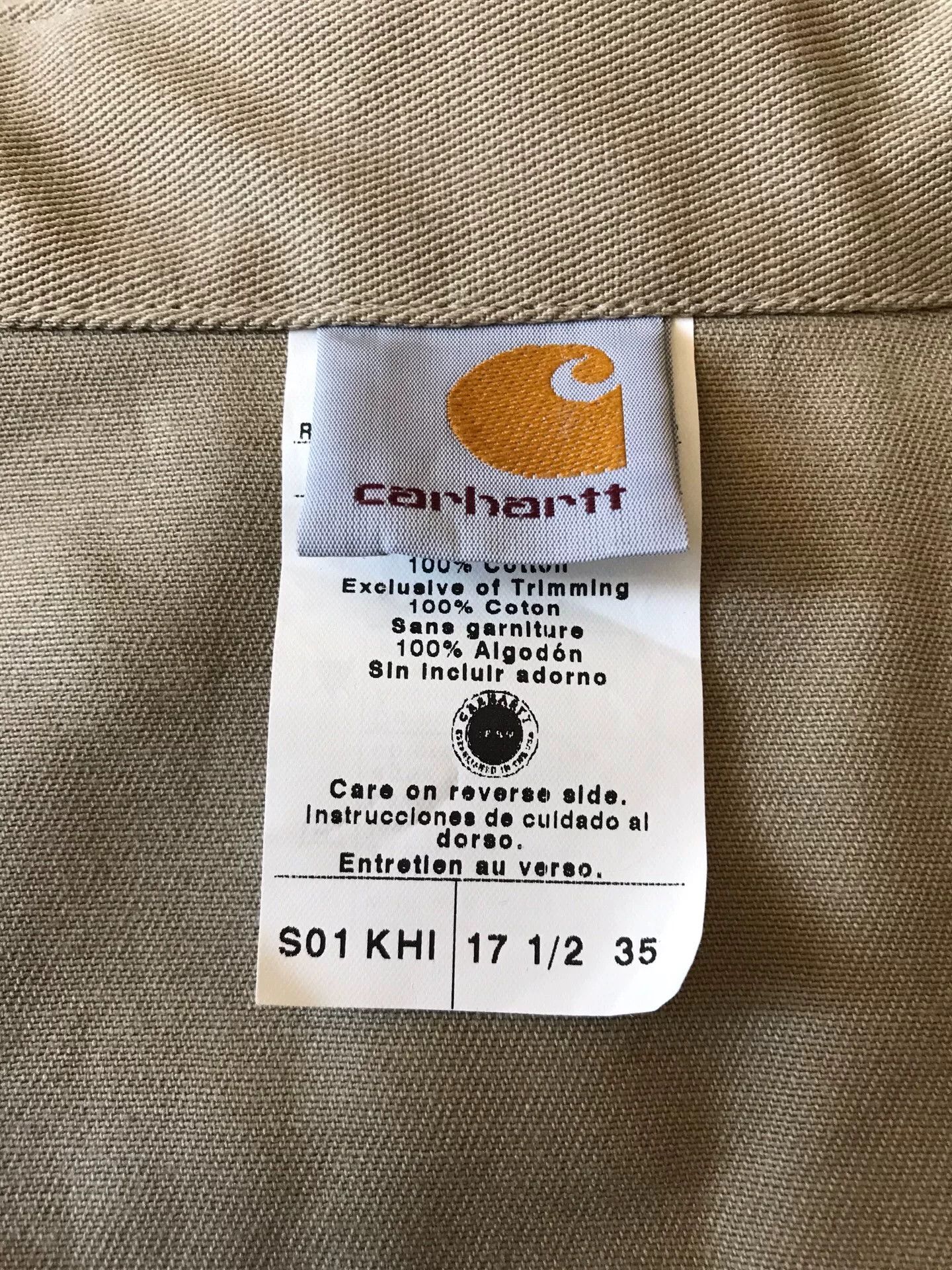 Carhartt Carhartt S01 KHI Western Shirt Size US M / EU 48-50 / 2 - 8 Thumbnail