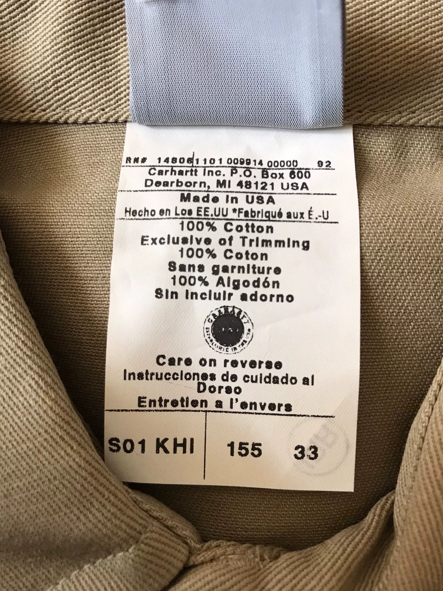 Carhartt Carhartt S01 KHI Western Shirt Size US M / EU 48-50 / 2 - 9 Thumbnail