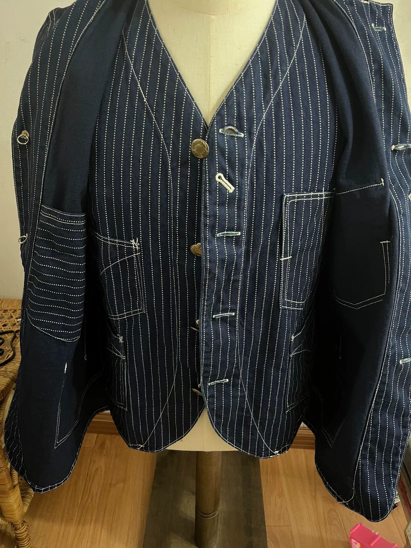 Freewheelers Freewheelers Discharge Print Coat & Vest Set Size US M / EU 48-50 / 2 - 2 Thumbnail